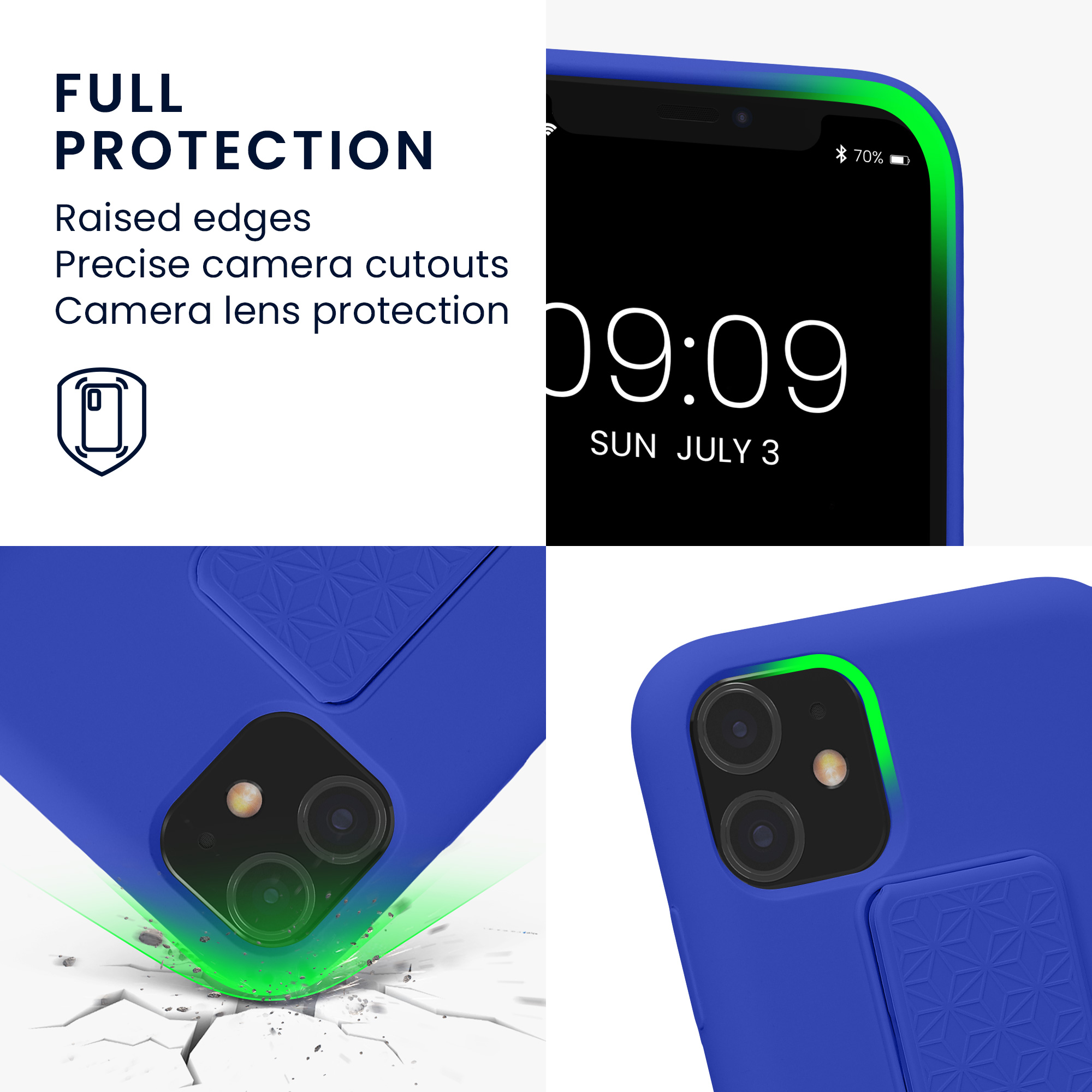 Kryt na mobil kwmobile iPhone 11 - poutko, baltská modrá