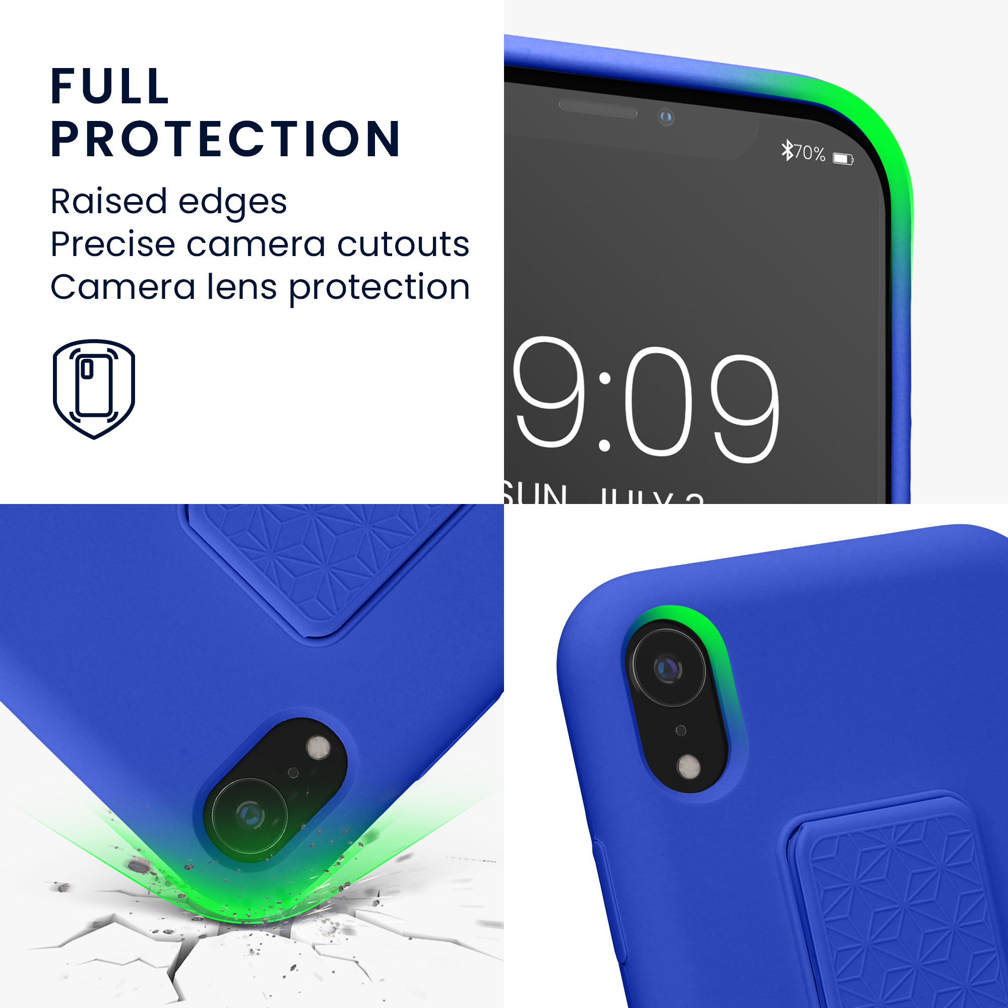 Silikonový kryt na mobil kwmobile pro Apple iPhone XR - baltská modrá