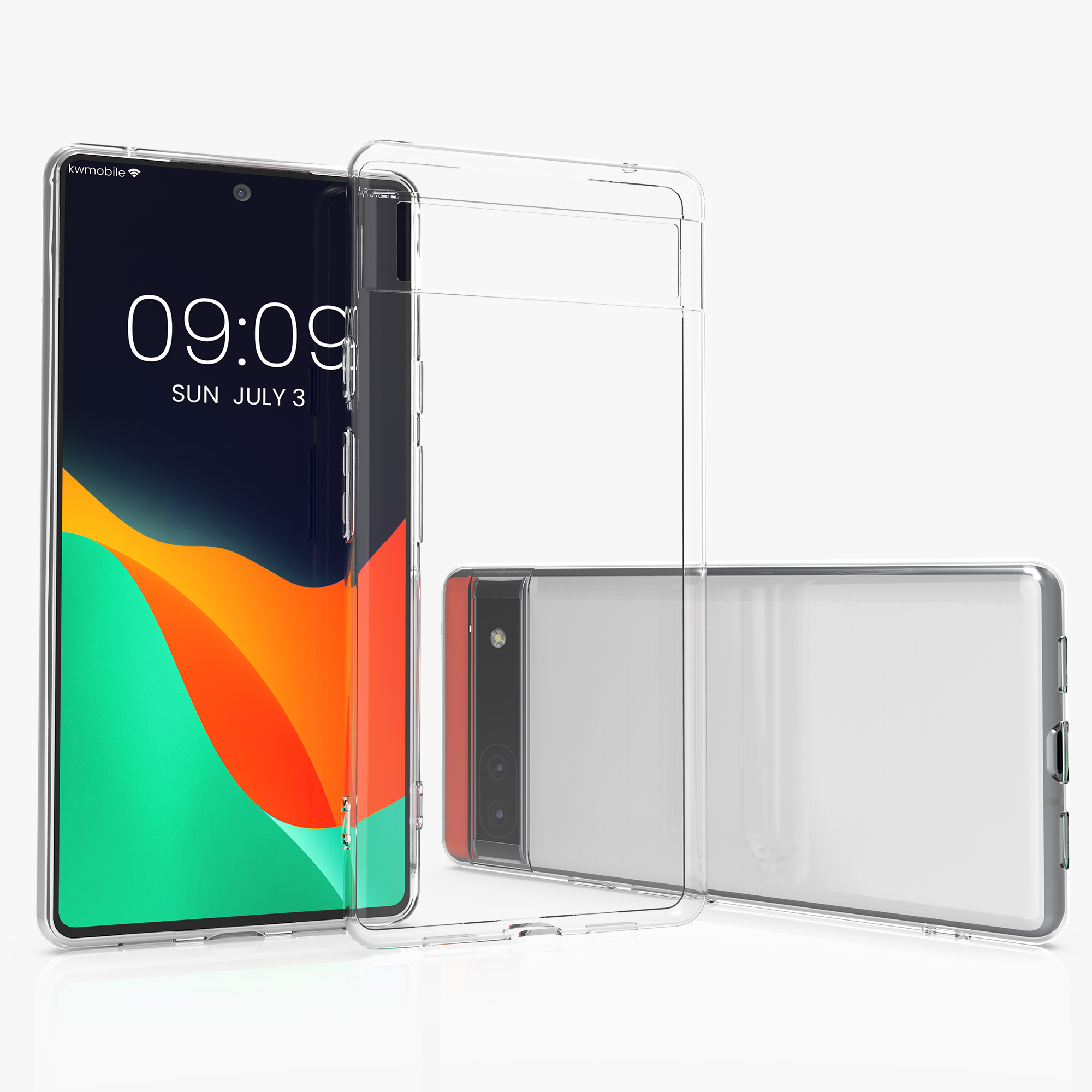 Pouzdro pro Google Pixel 6a kwmobile tenké TPU - transparentní