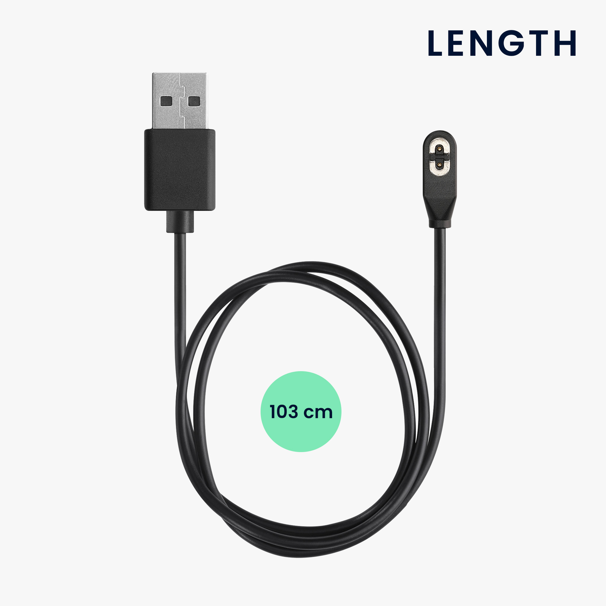 Nabíjecí kabel AfterShokz Aeropex AS800 / OpenComm ASC100SG kwmobile USB-A černý