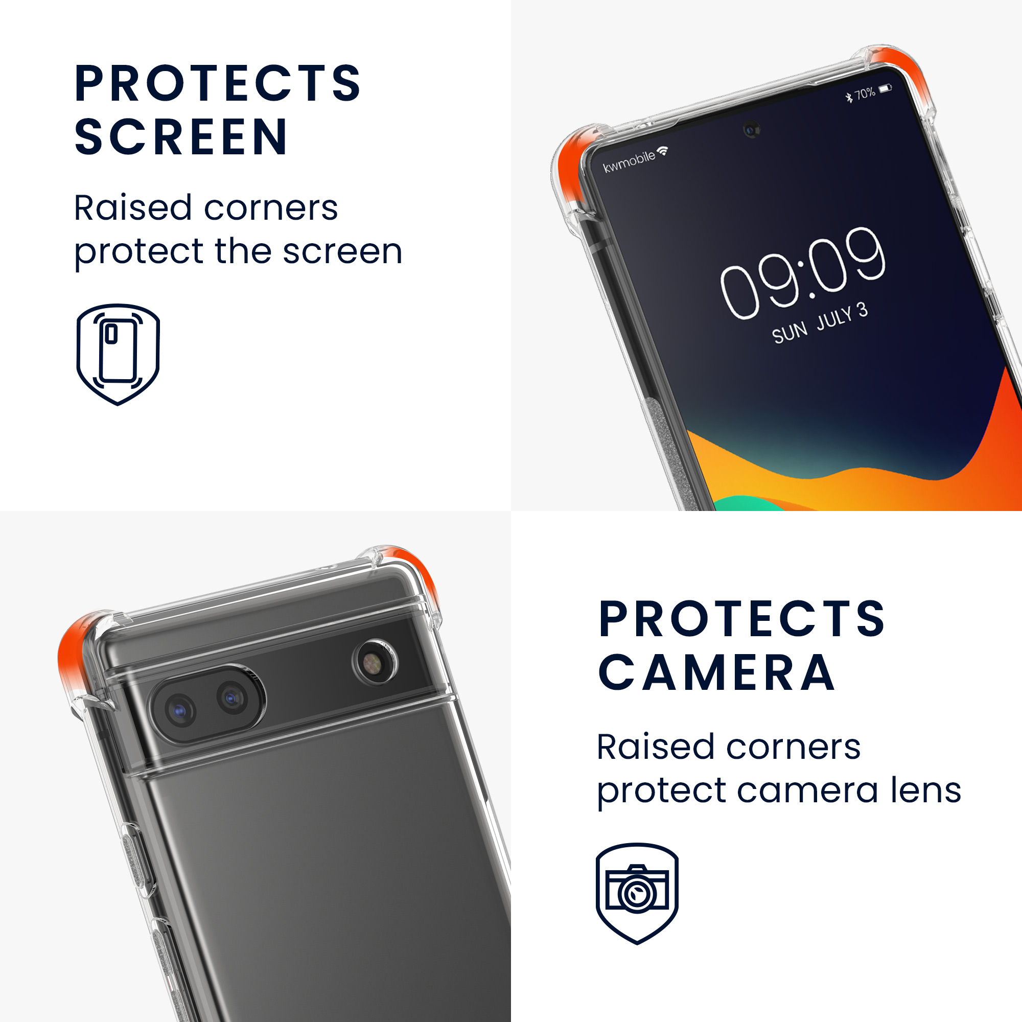 Crossbody kryt kwmobile pro Google Pixel 6 - transparent