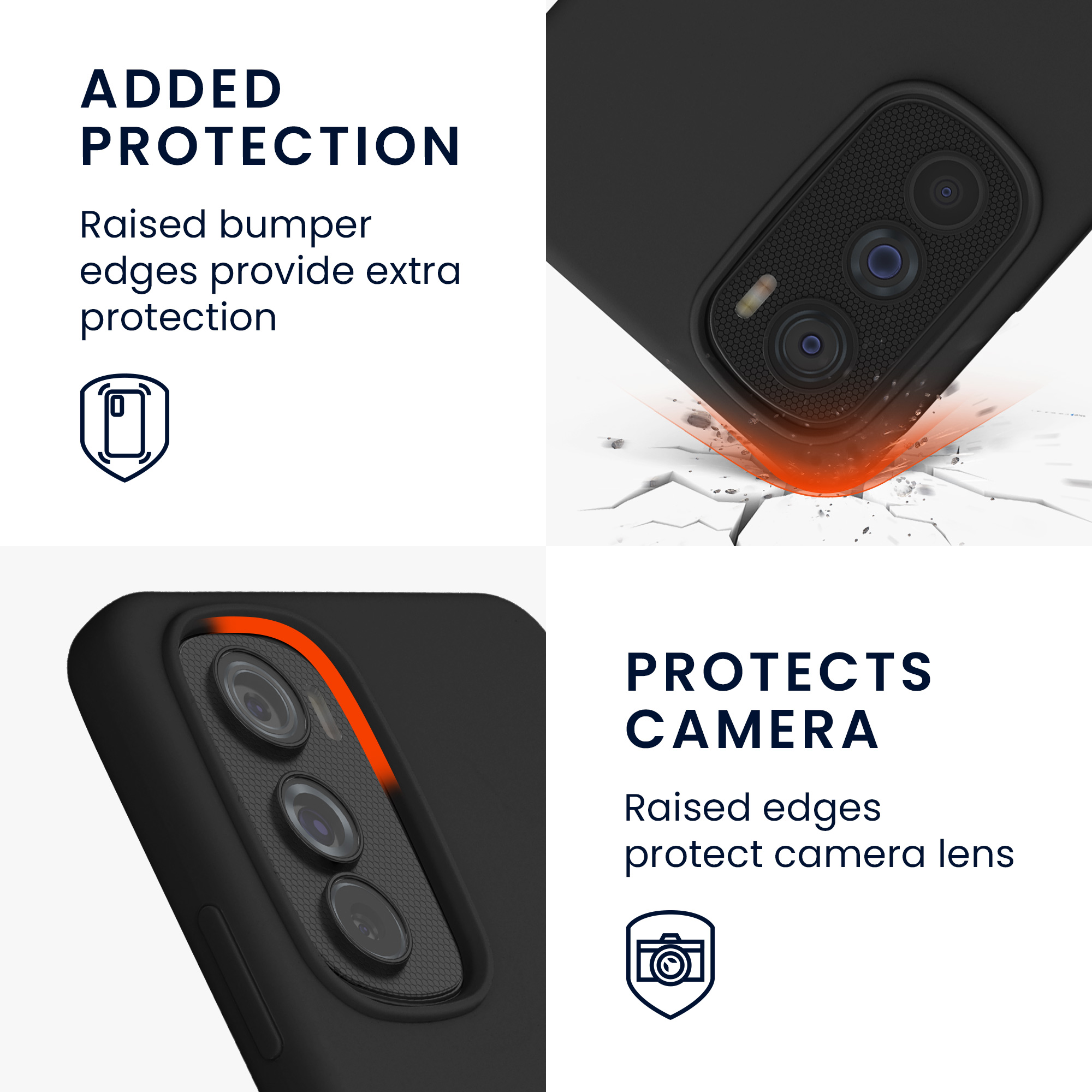 TPU kryt na mobil Motorola Edge 30 kwmobile TPU černý