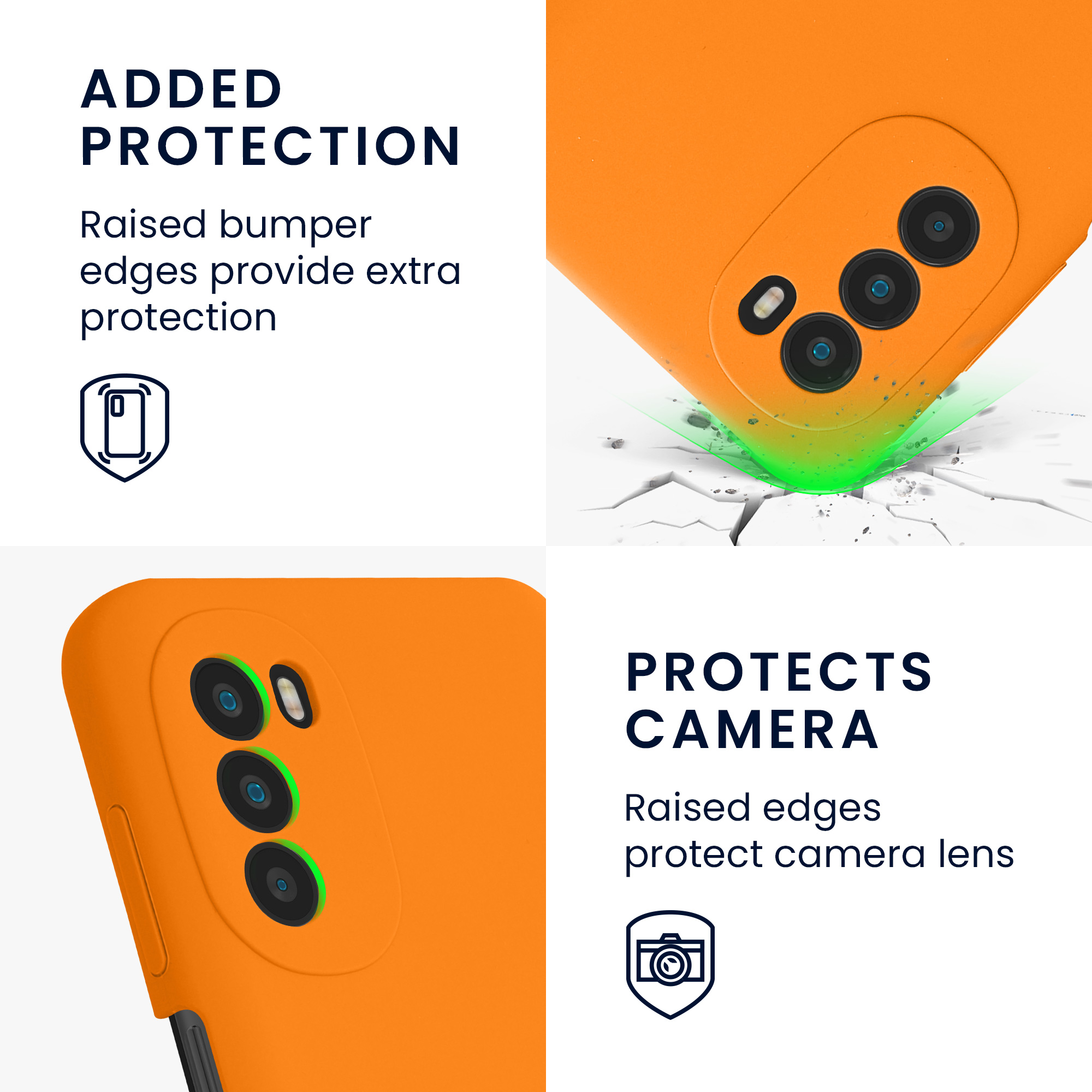 Pouzdro pro Motorola Moto G52 / Moto G82 5G kwmobile silikonové - ovocná oranžová