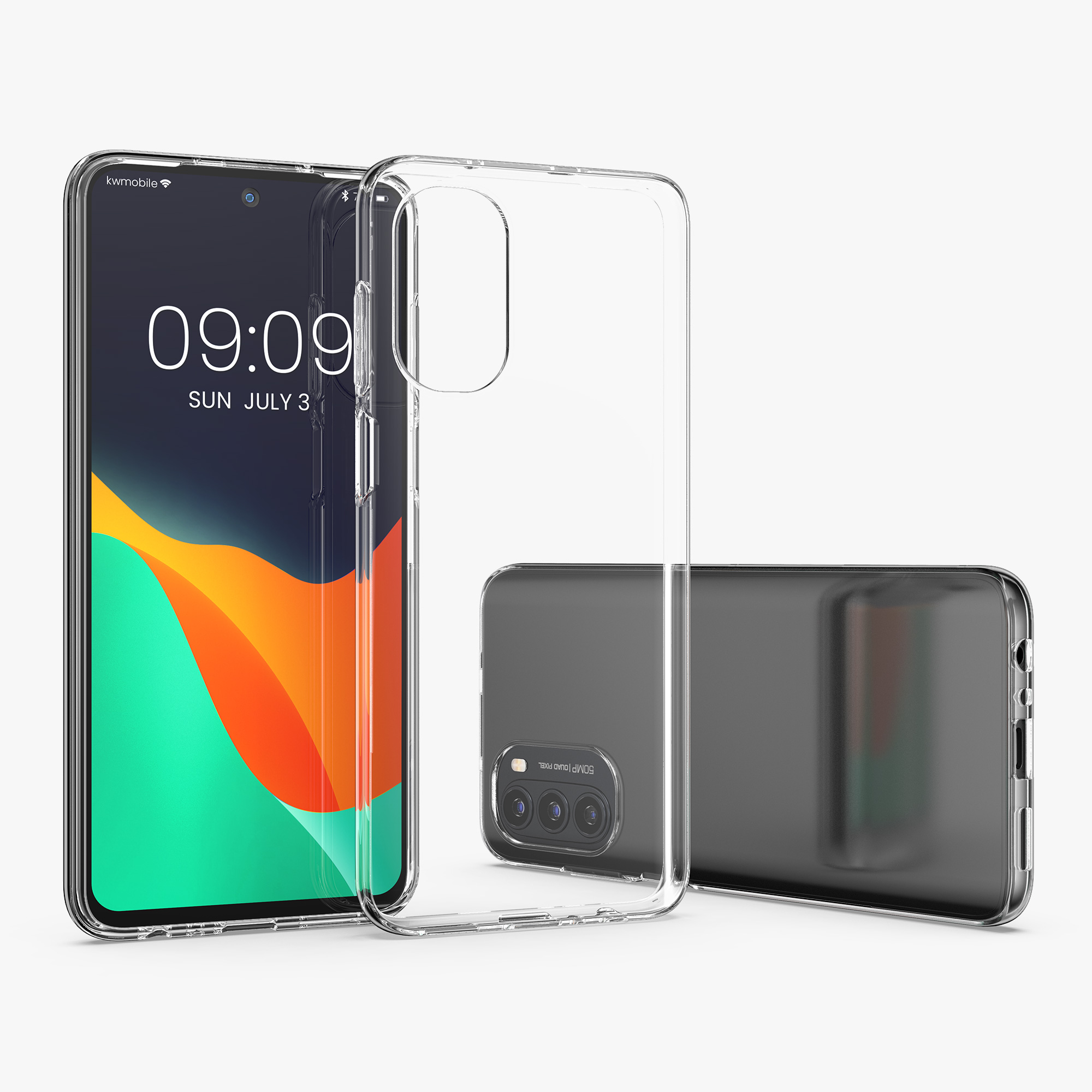 Transparentní kryt kwmobile pro Motorola Moto G52 / Moto G82 5G - Transparentní