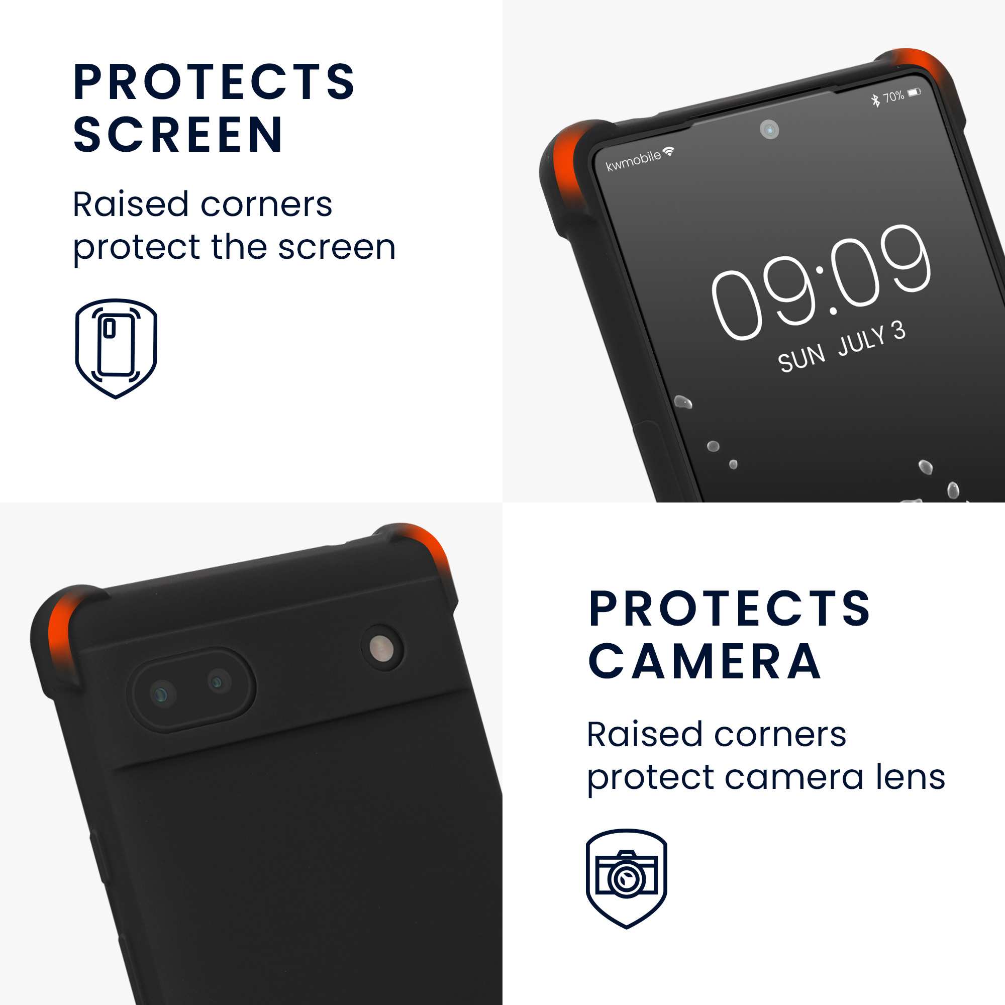 Crossbody kryt kwmobile pro Google Pixel 6 - černá