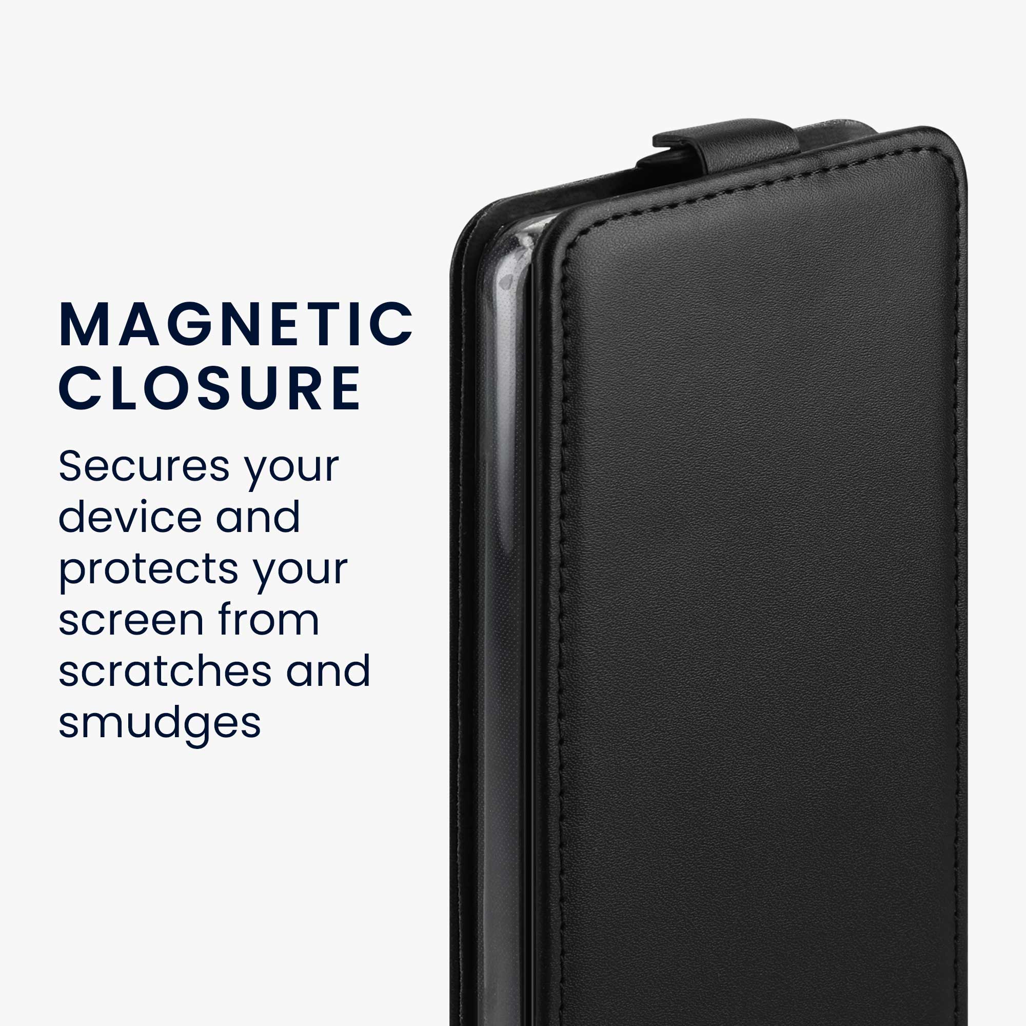 Flip pouzdro Samsung Galaxy A53 5G kwmobile PU kůže vertikální s magnetem Černá