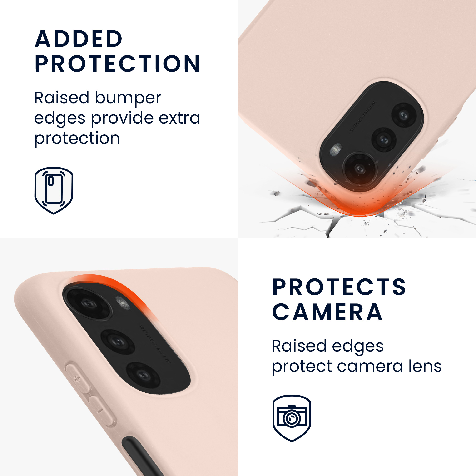 Pouzdro pro Motorola Moto E32 kwmobile TPU - kokosová