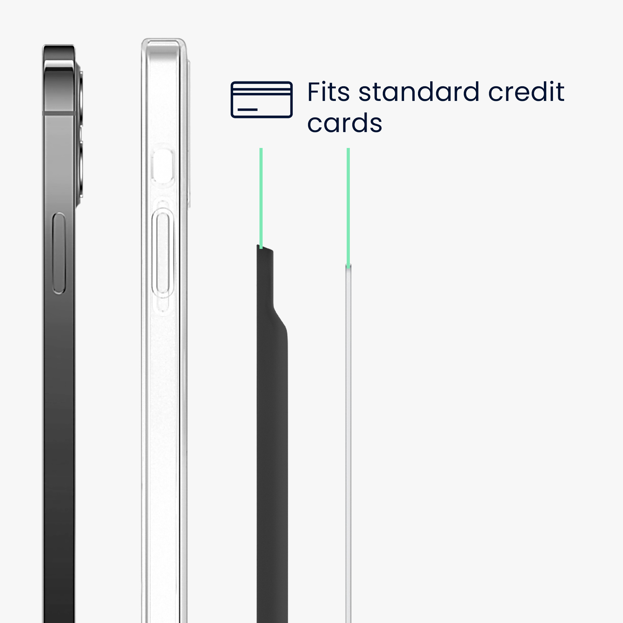 Magnetický držák karet Kwmobile MagSafe - černá