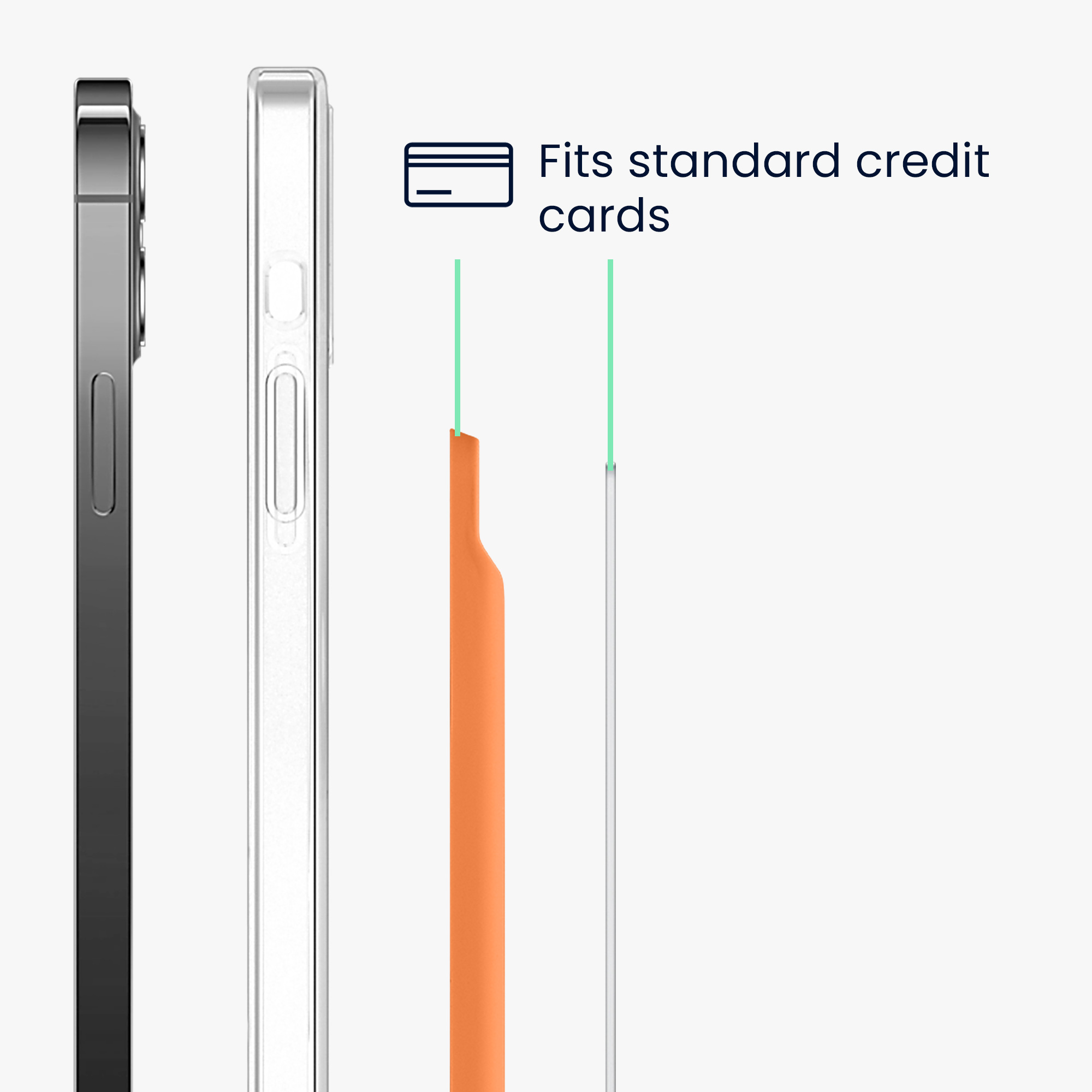 Magnetická kapsa na kartu MagSafe pro iPhone 12 až 17 kwmobile ‑ korálová