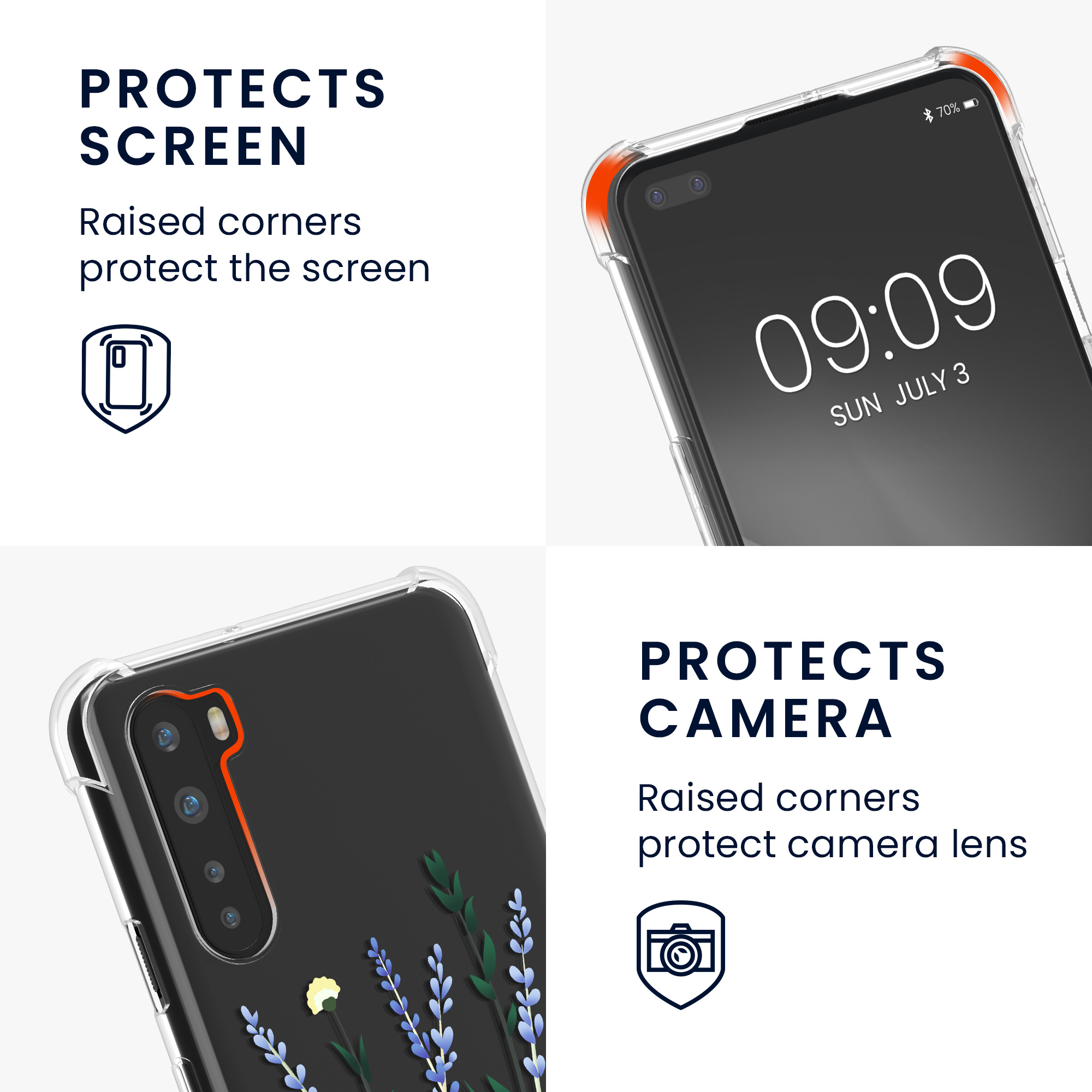 Kwmobile Crossbody pouzdro OnePlus Nord transparentní
