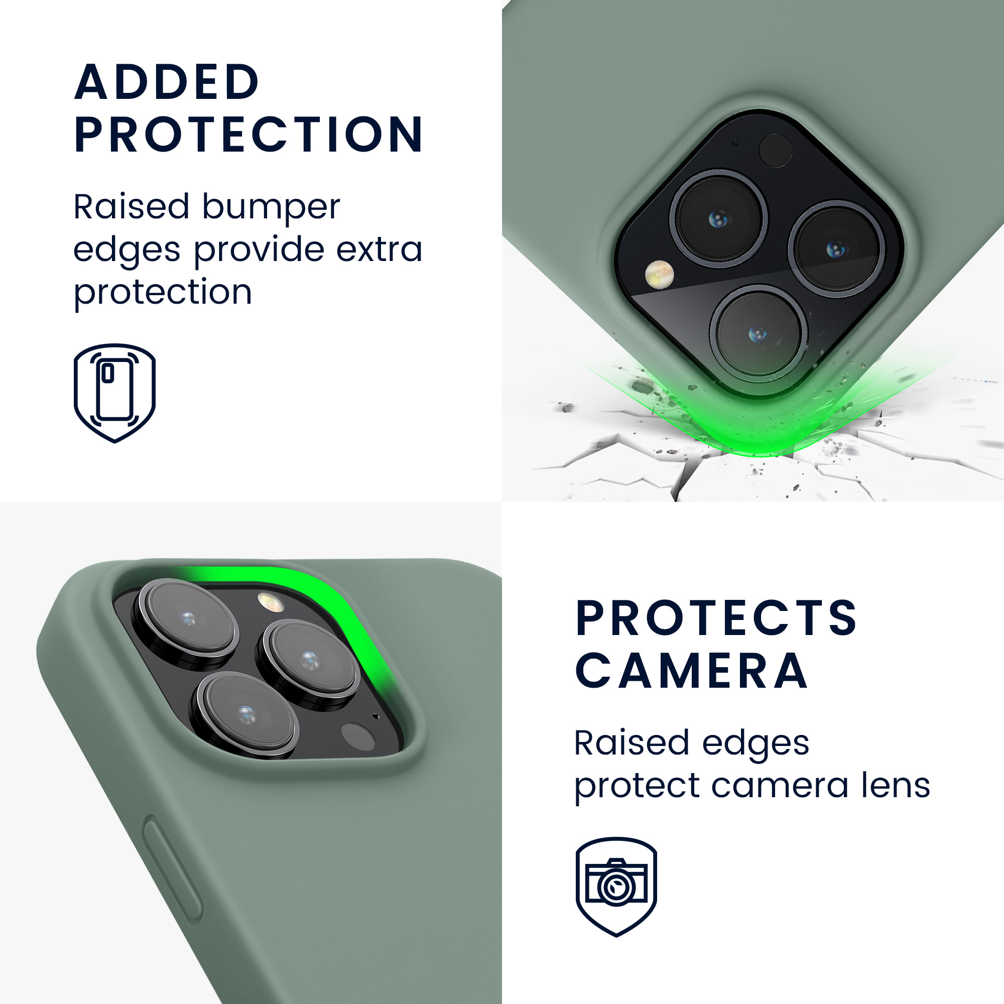 Pouzdro pro iPhone 14 Pro Max kwmobile tenké silikonové - světle zelená