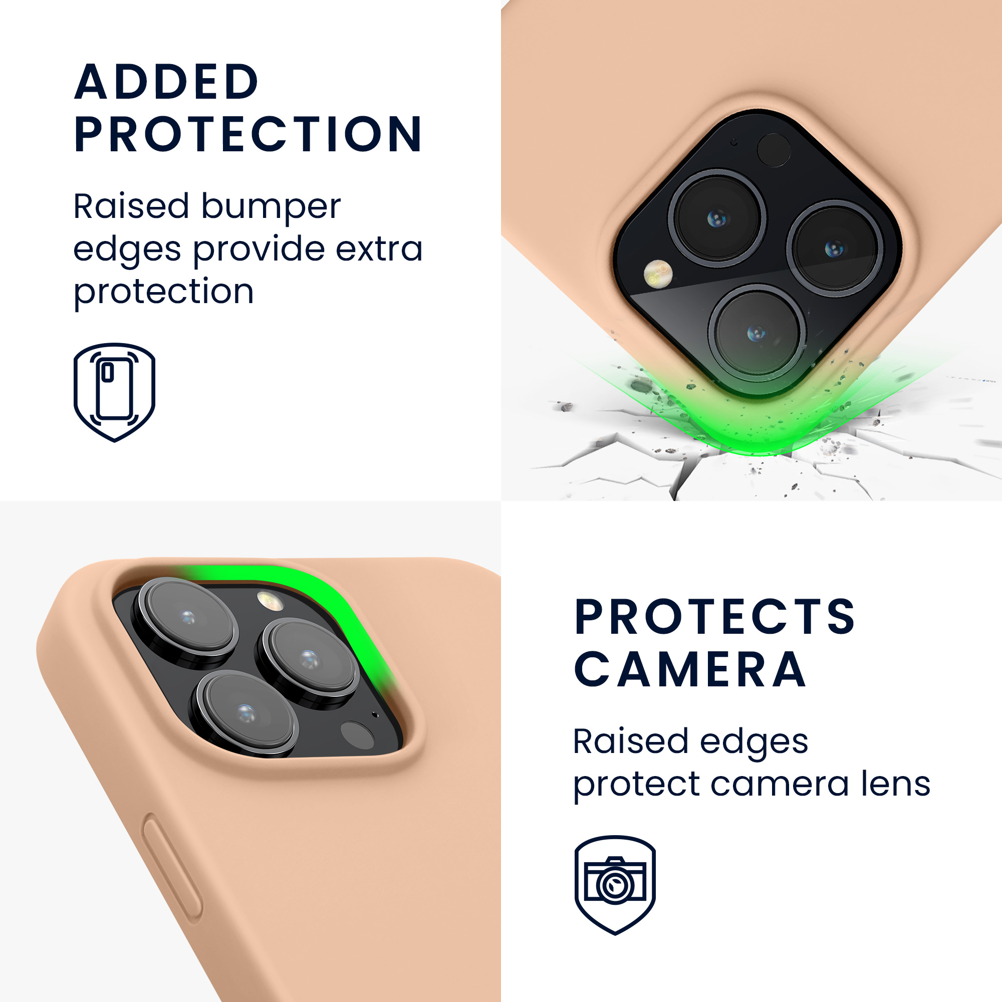 Kryt kwmobile slim iPhone 14 Pro Max Pastel Peach