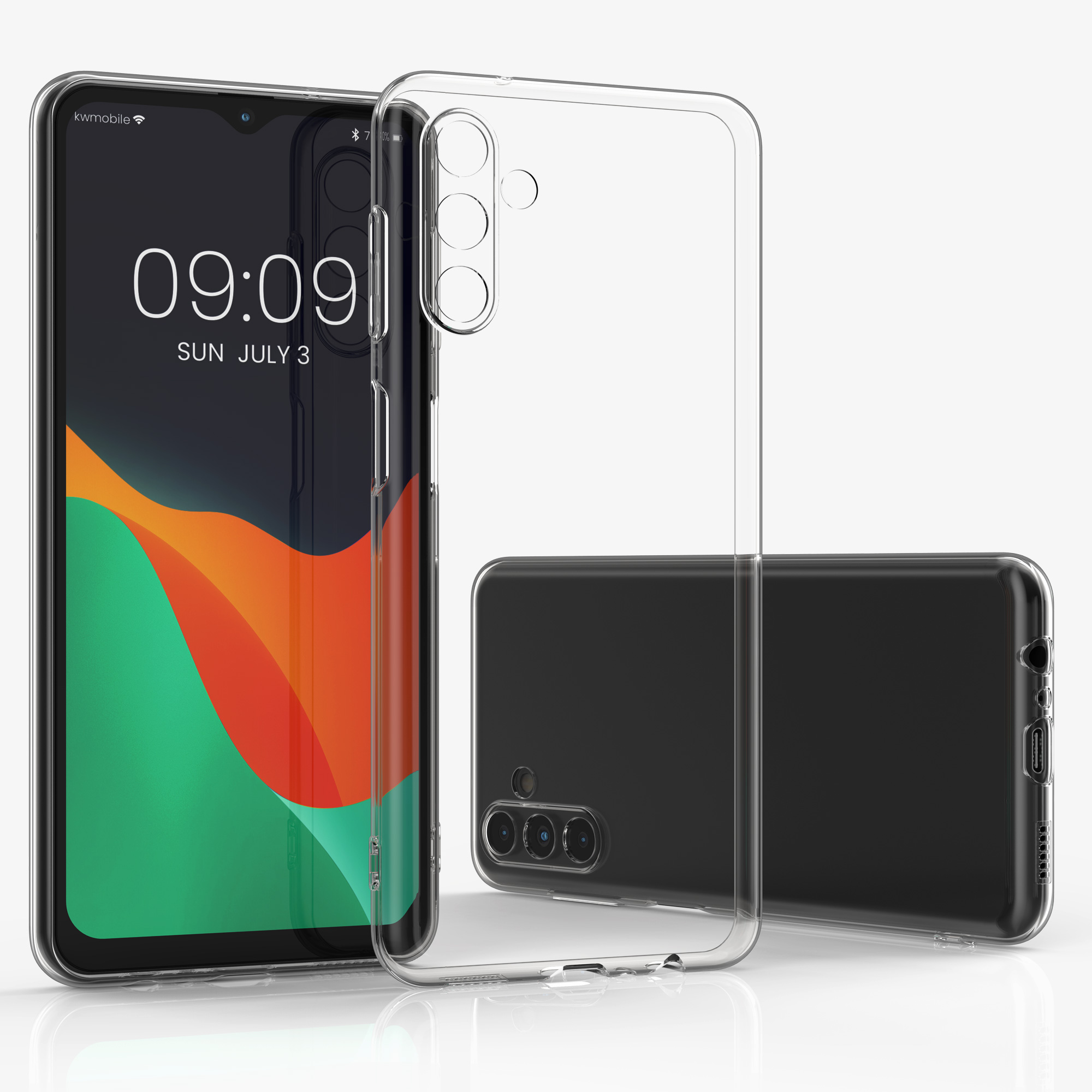 Čirý kryt na mobil Samsung Galaxy A04s kwmobile transparentní