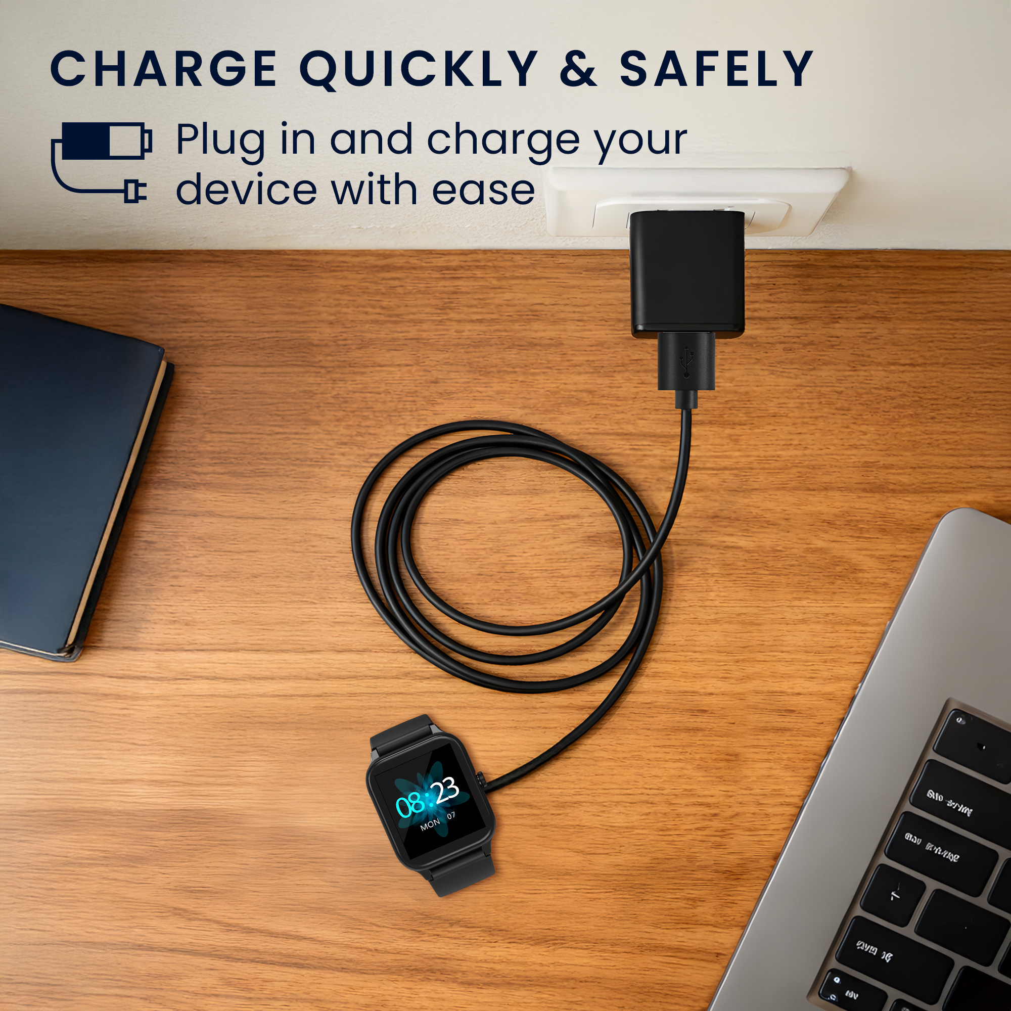 USB nabíjecí kabel chytré hodinky Blackview R30 Pro náhradní kwmobile