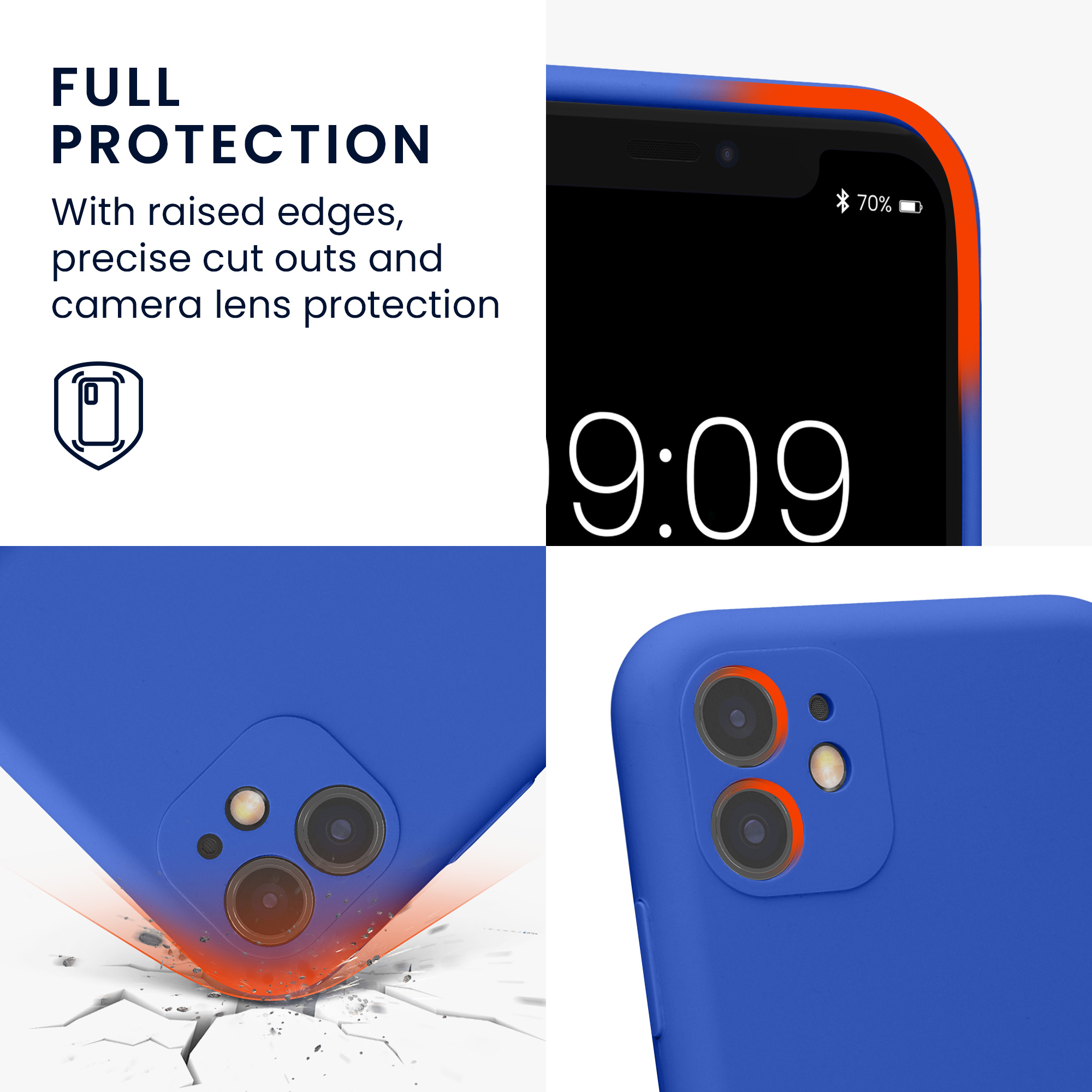 Kryt na mobil kwmobile iPhone 11 Case - baltská modrá
