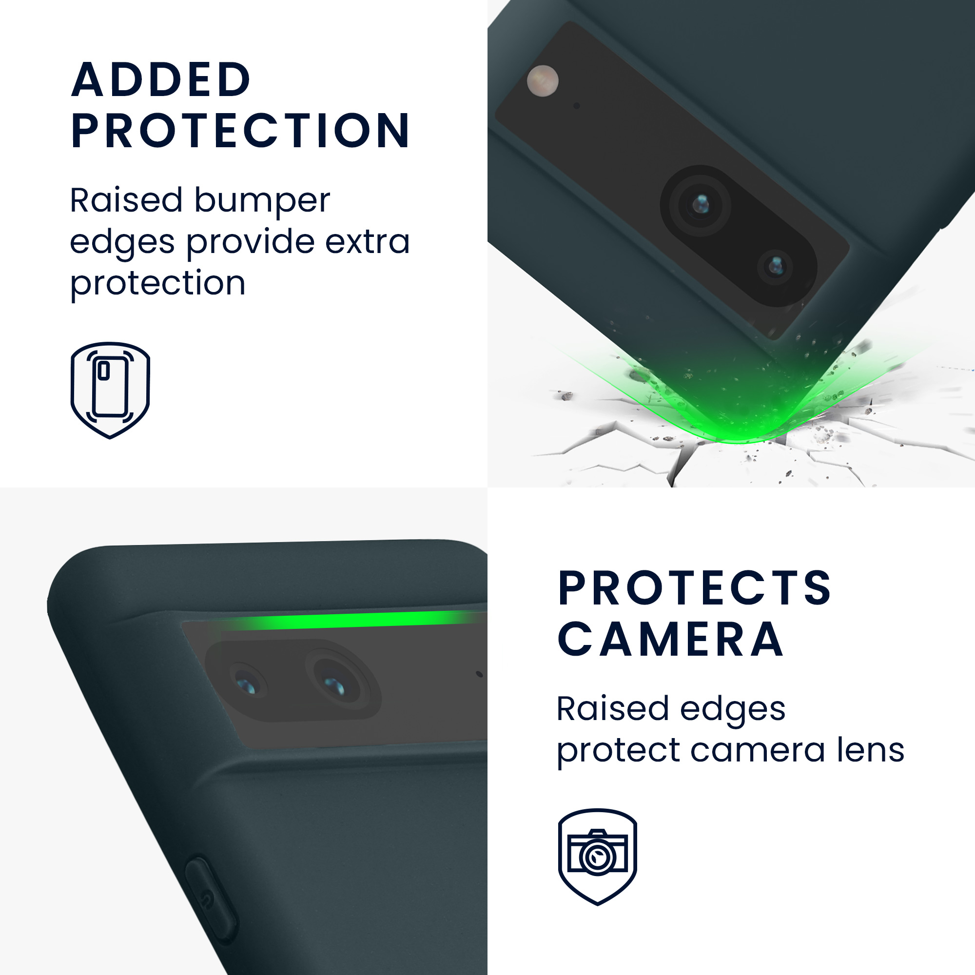 Silikonový kryt kwmobile pro Google Pixel 7 - tmavě šedá