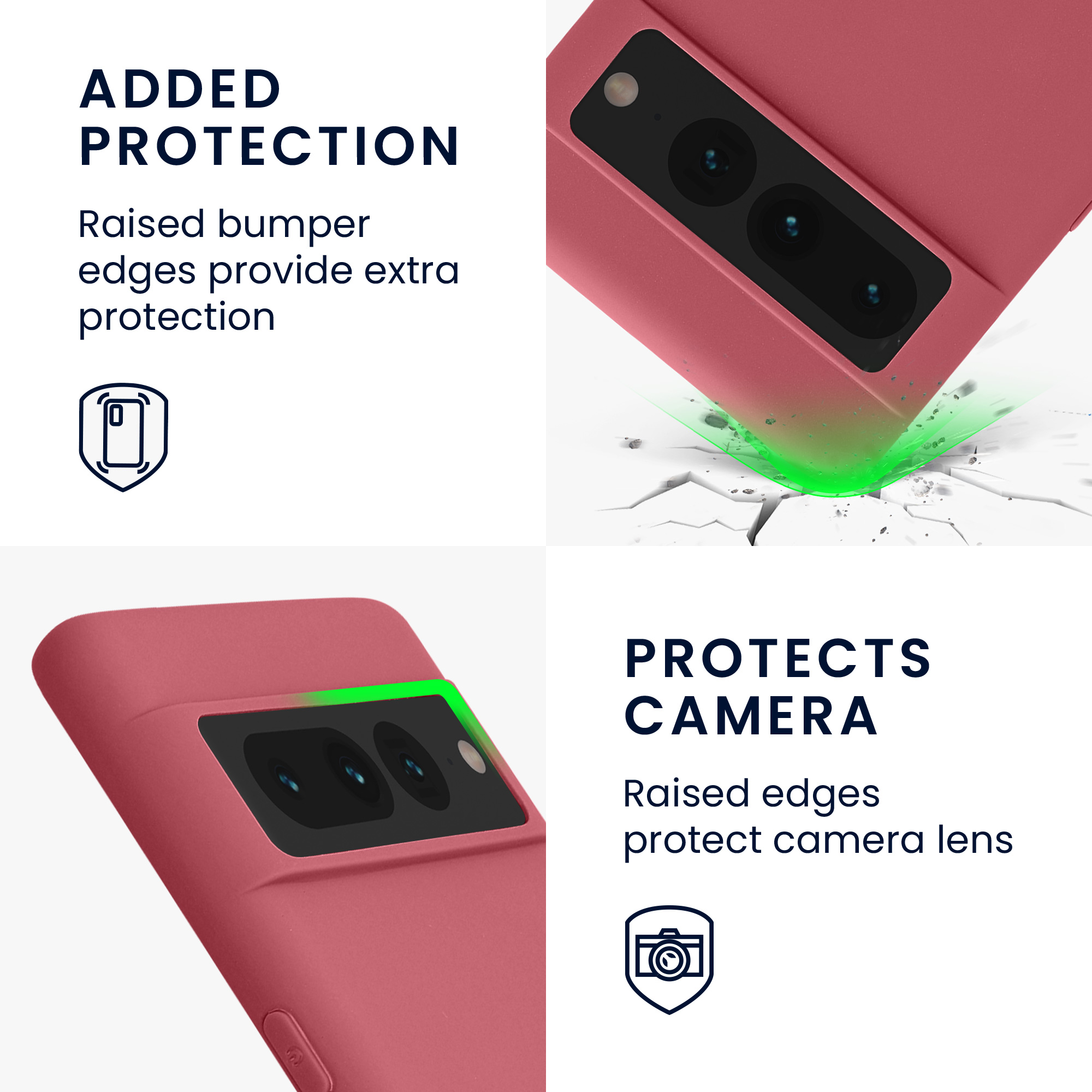 TPU kryt kwmobile Google Pixel 7 Pro - Dark Rose