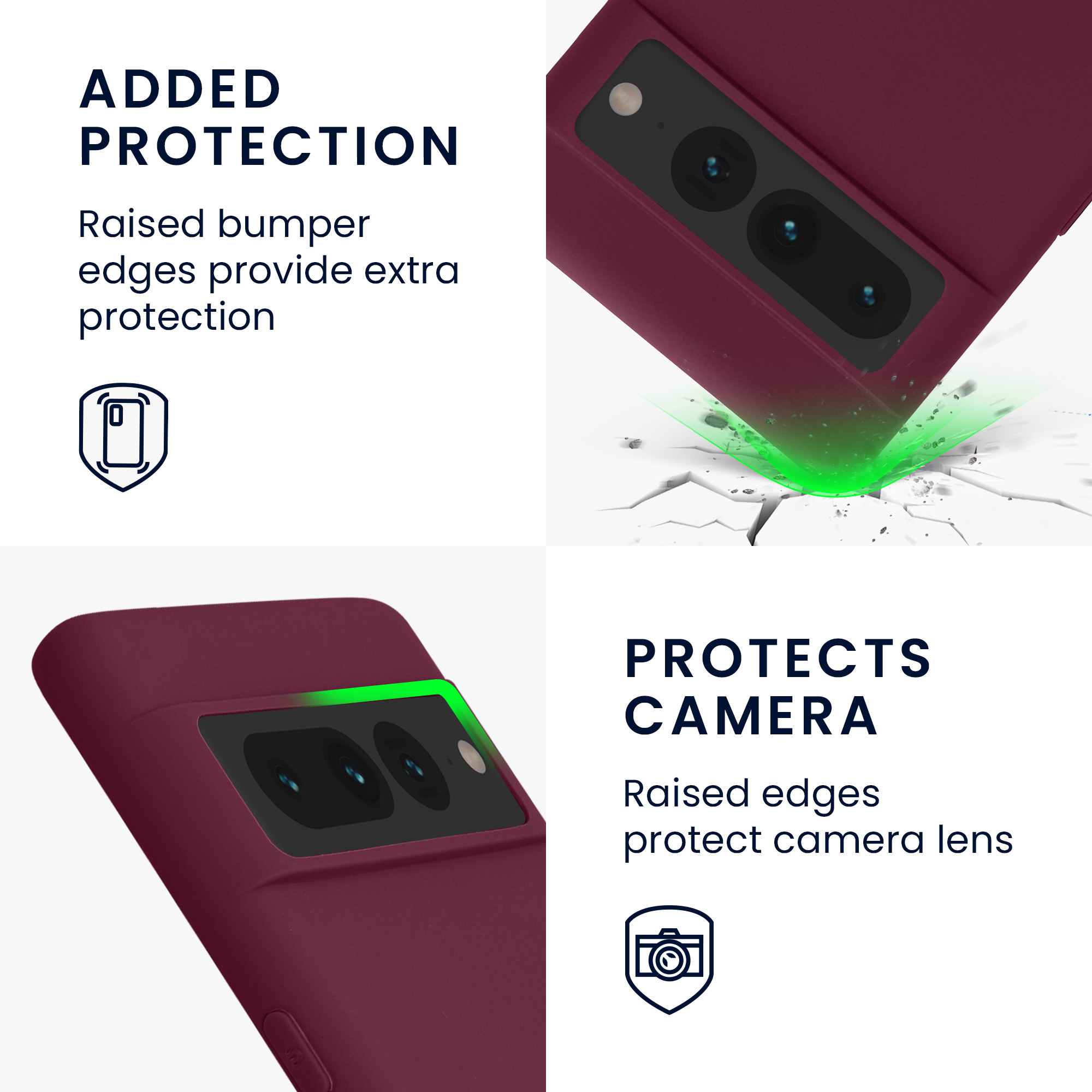 TPU kryt kwmobile Google Pixel 7 Pro - vínově fialový