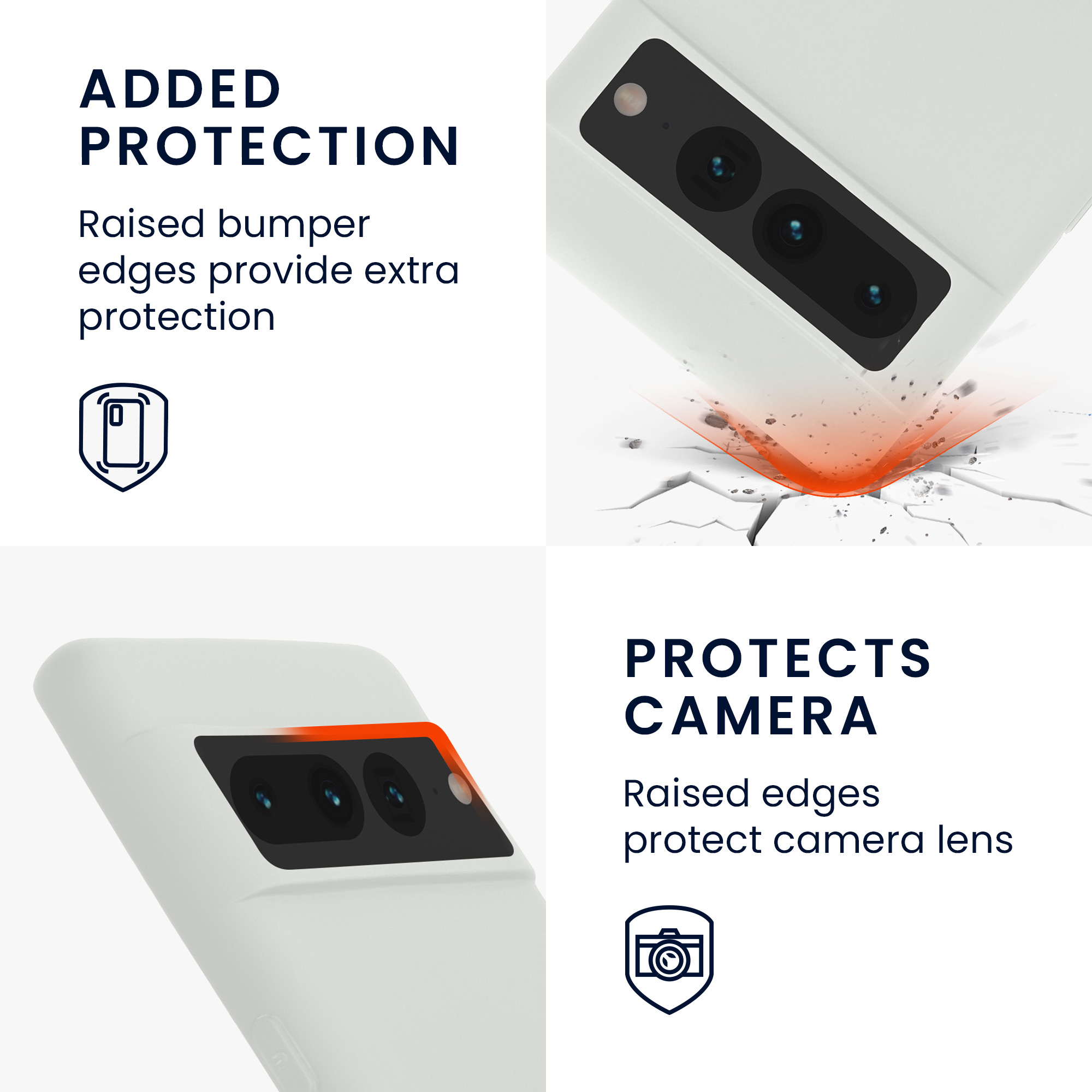 TPU kryt kwmobile Google Pixel 7 Pro - White Matte bezdrát. nabíjení