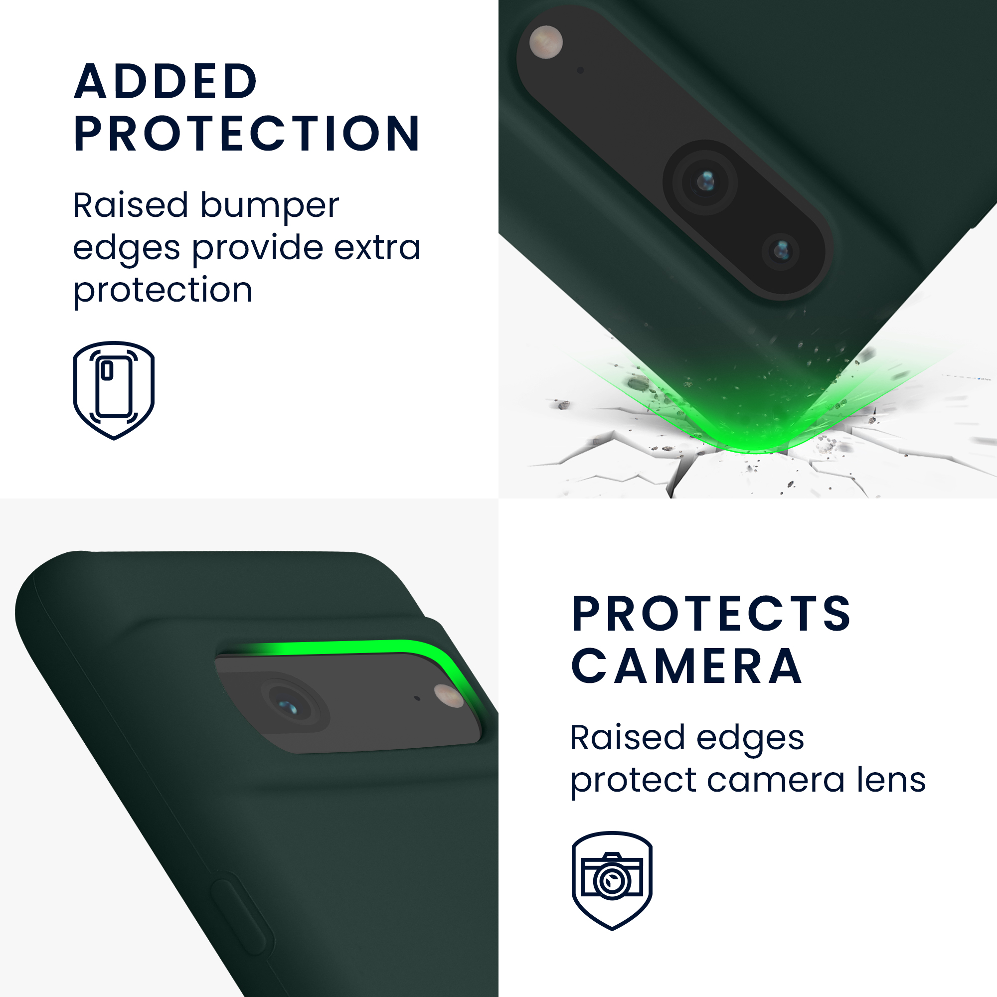 Silikonový kryt kwmobile pro Google Pixel 7 - zelená