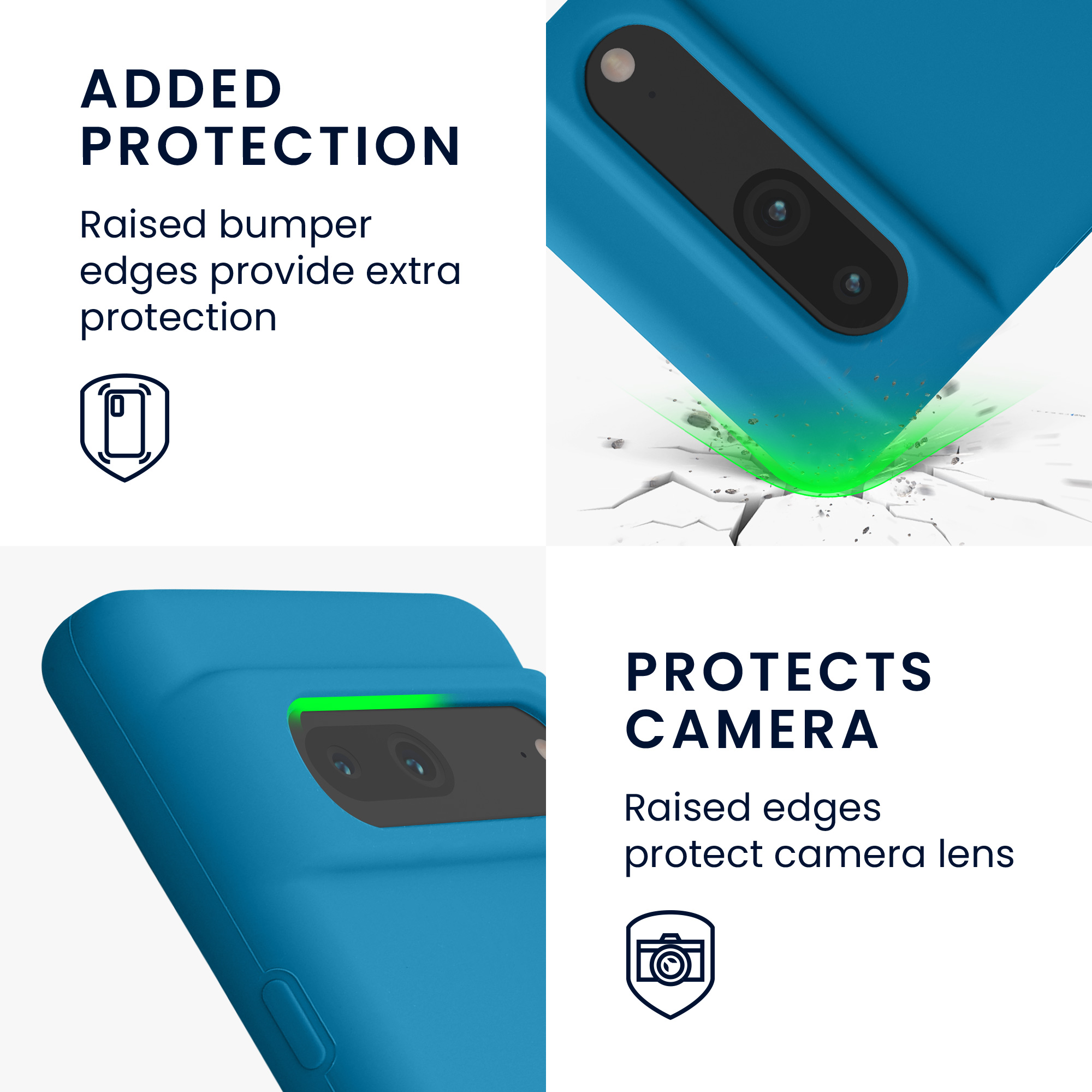 Silikonový kryt kwmobile pro Google Pixel 7 - caribbean blue