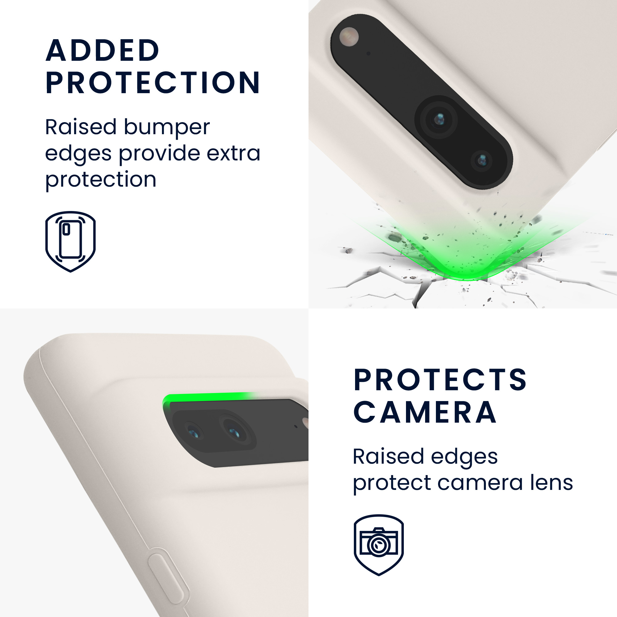 Silikonový kryt kwmobile pro Google Pixel 7 - bílá matná
