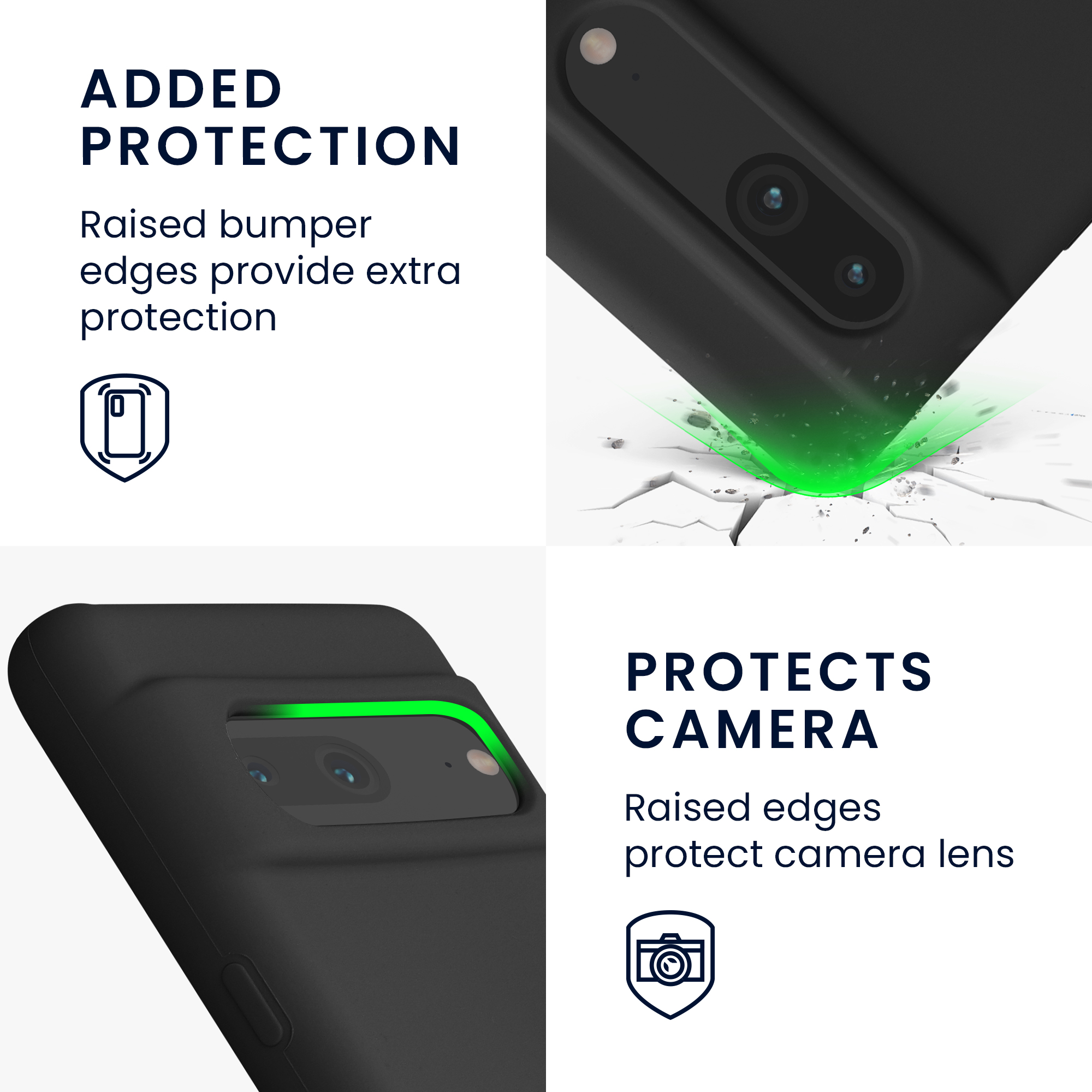 Silikonový kryt kwmobile pro Google Pixel 7 - černá matná