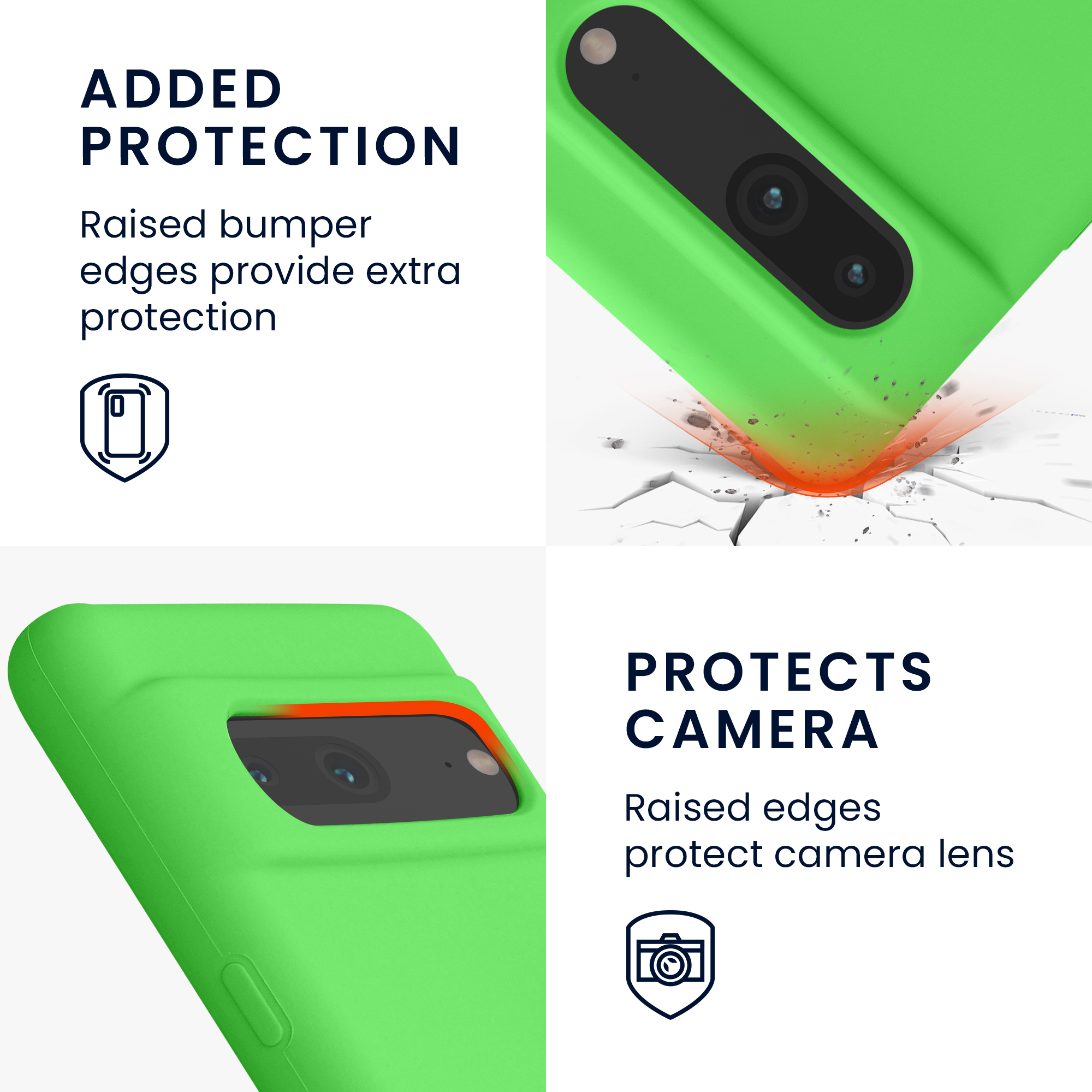 Pouzdro pro Google Pixel 7 kwmobile silikonové - limetkově zelená
