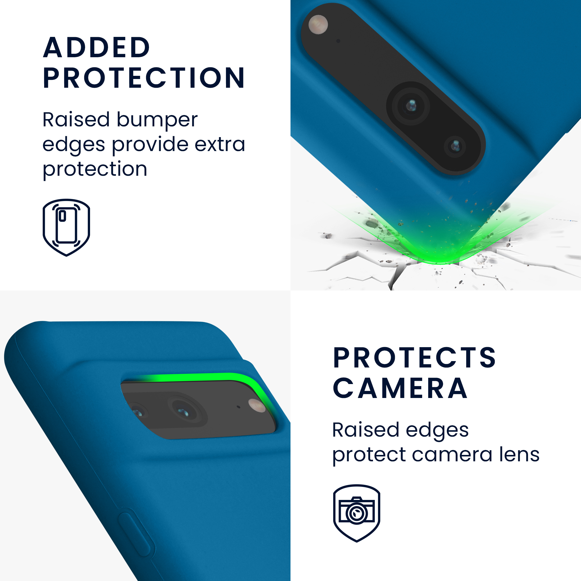 Pouzdro pro Google Pixel 7 kwmobile silikonové - modrý korál