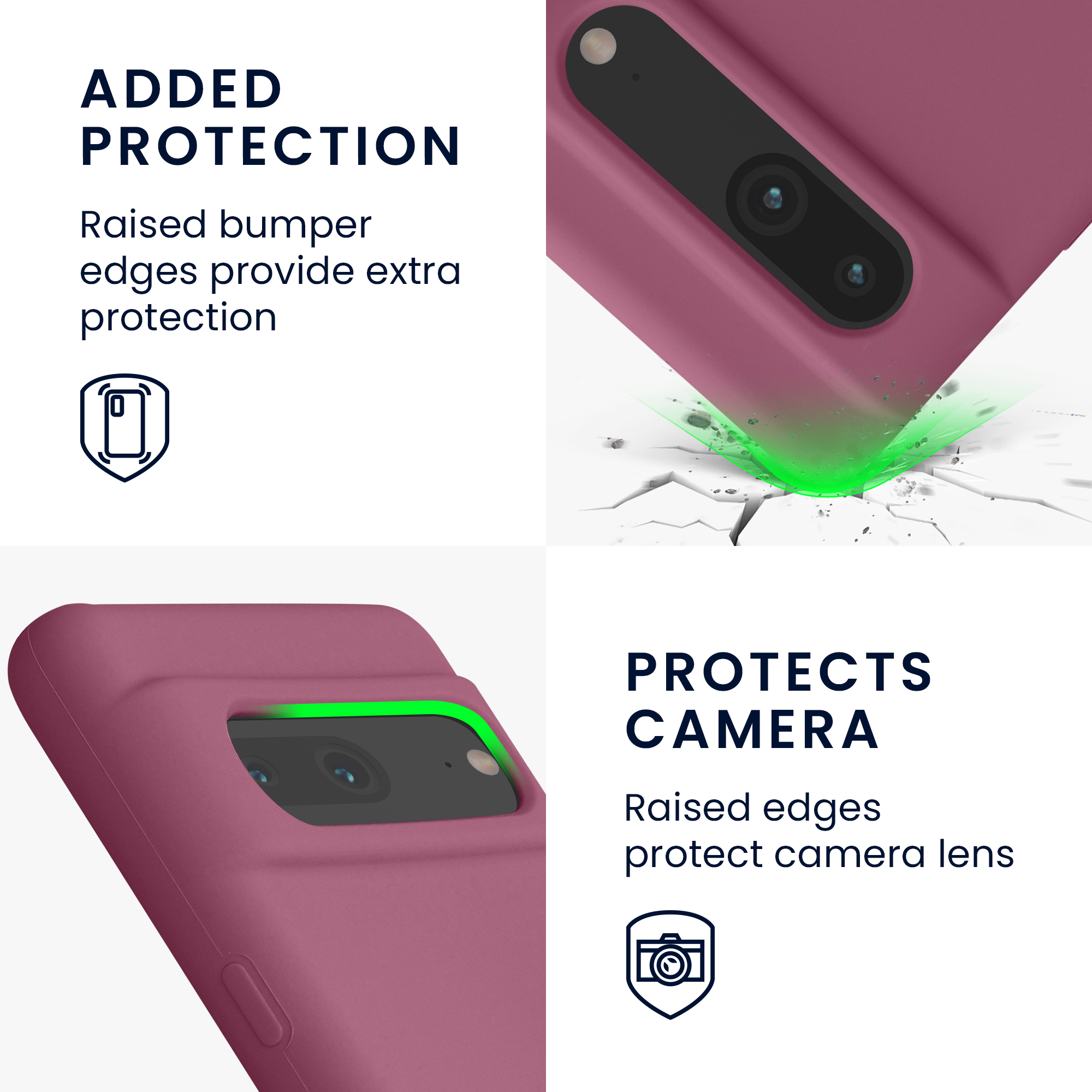 Silikonový kryt kwmobile pro Google Pixel 7 - orchid violet