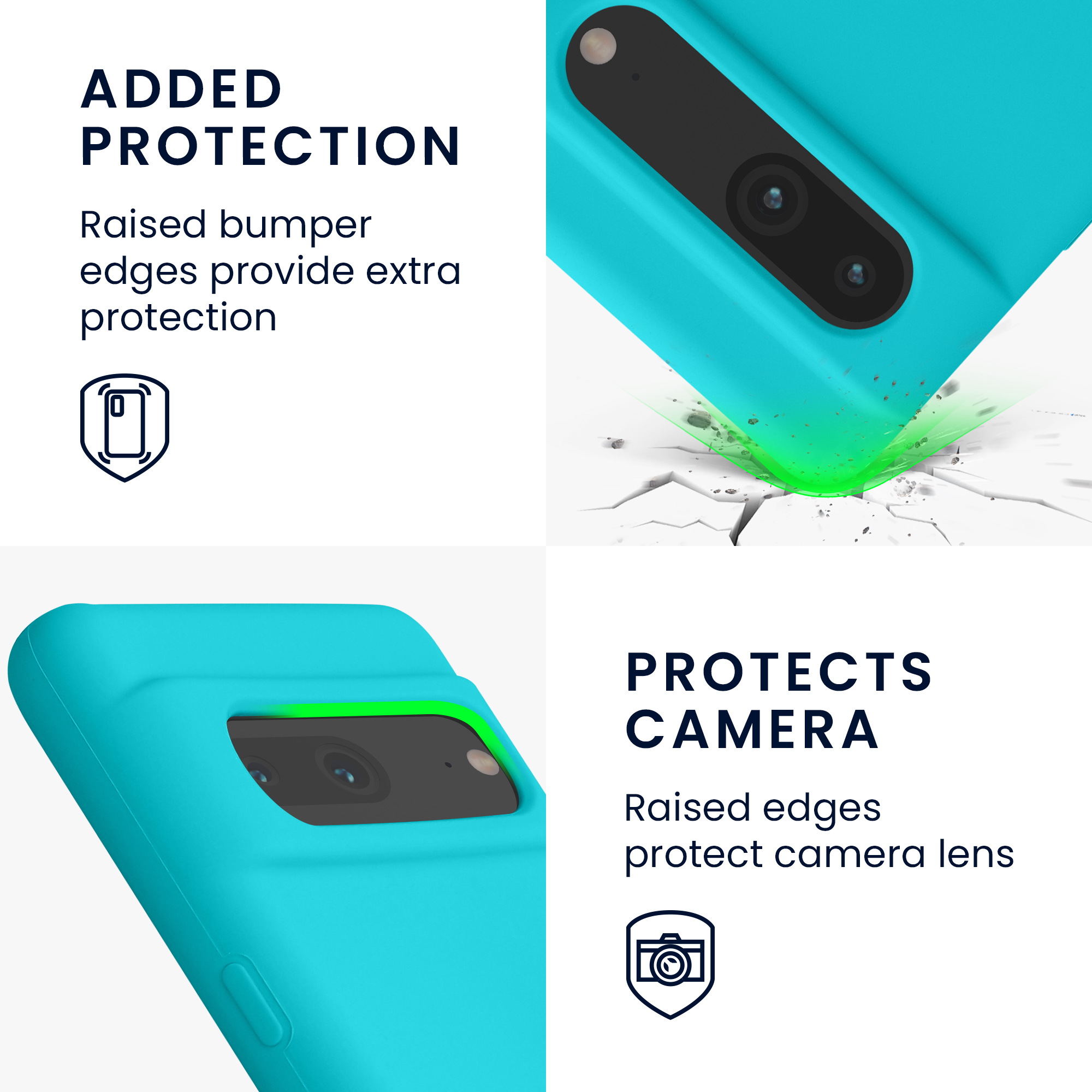 Pouzdro pro Google Pixel 7 kwmobile silikonové - ledově modrá