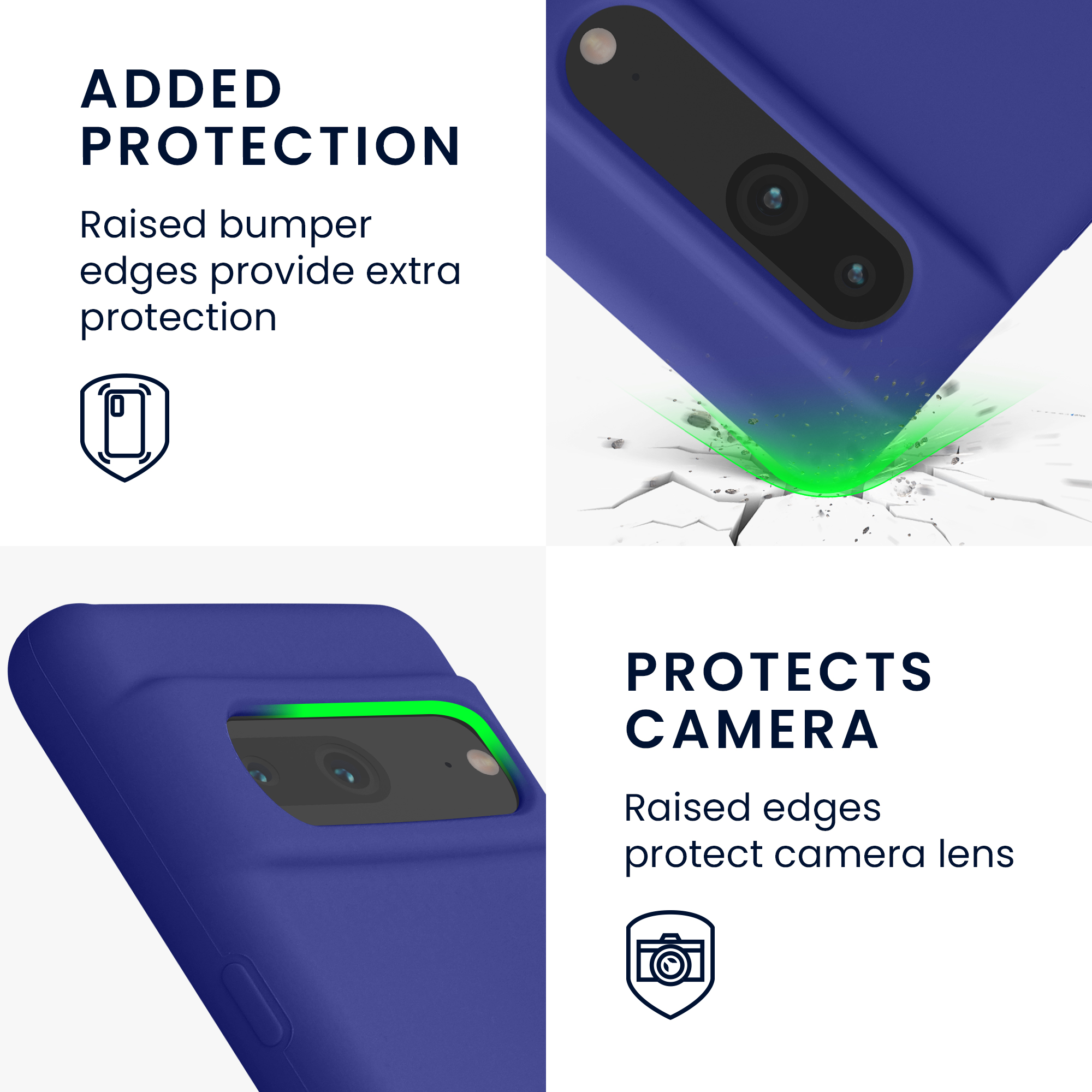 Pouzdro pro Google Pixel 7 kwmobile silikonové - modrofialová
