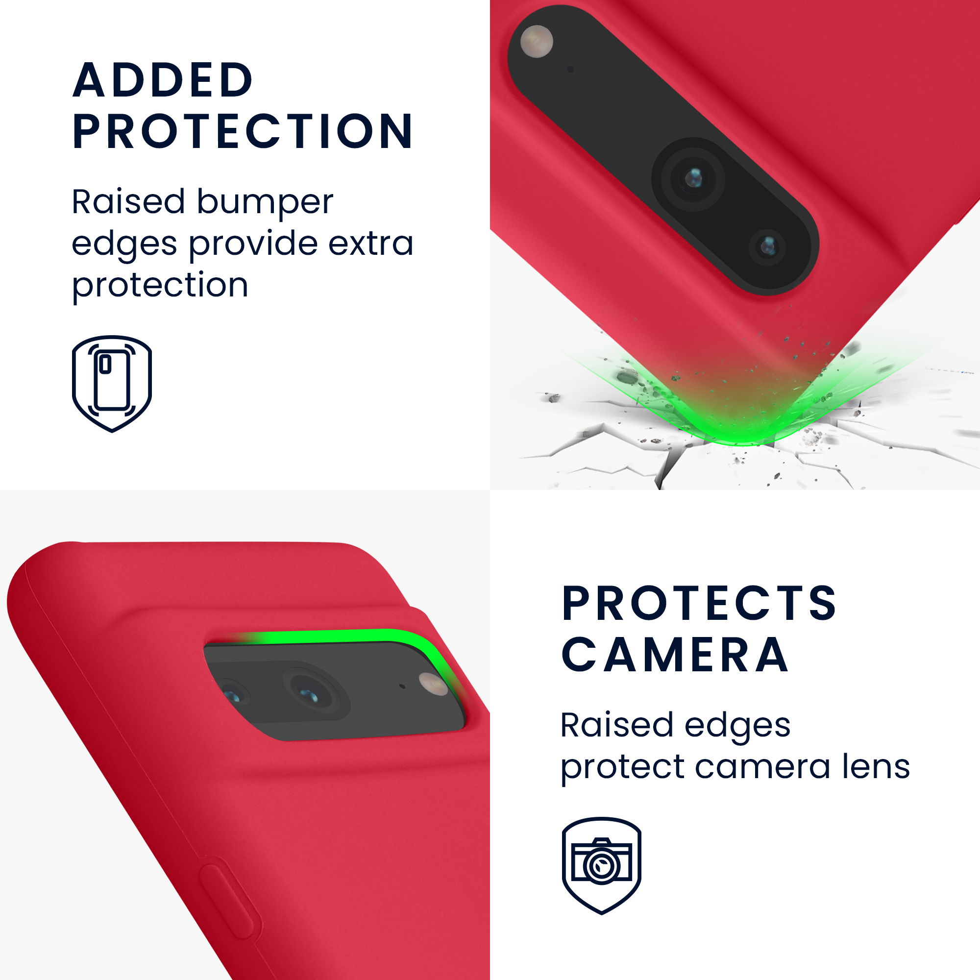 Silikonový kryt kwmobile pro Google Pixel 7 - pomegranate red