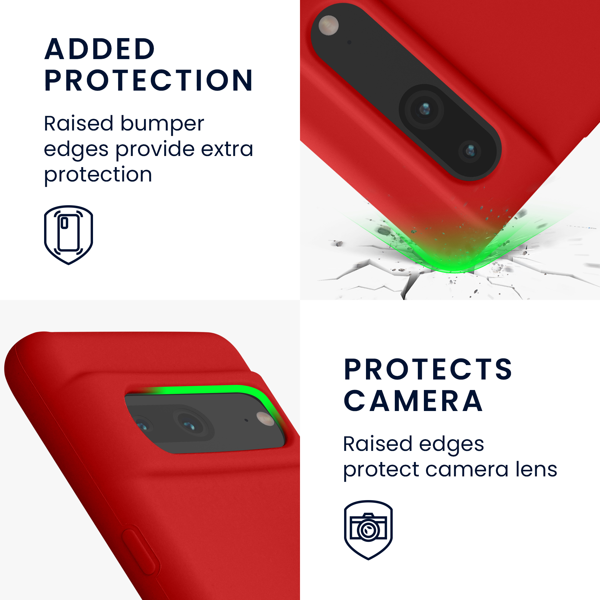 Silikonový kryt kwmobile pro Google Pixel 7 - classic red