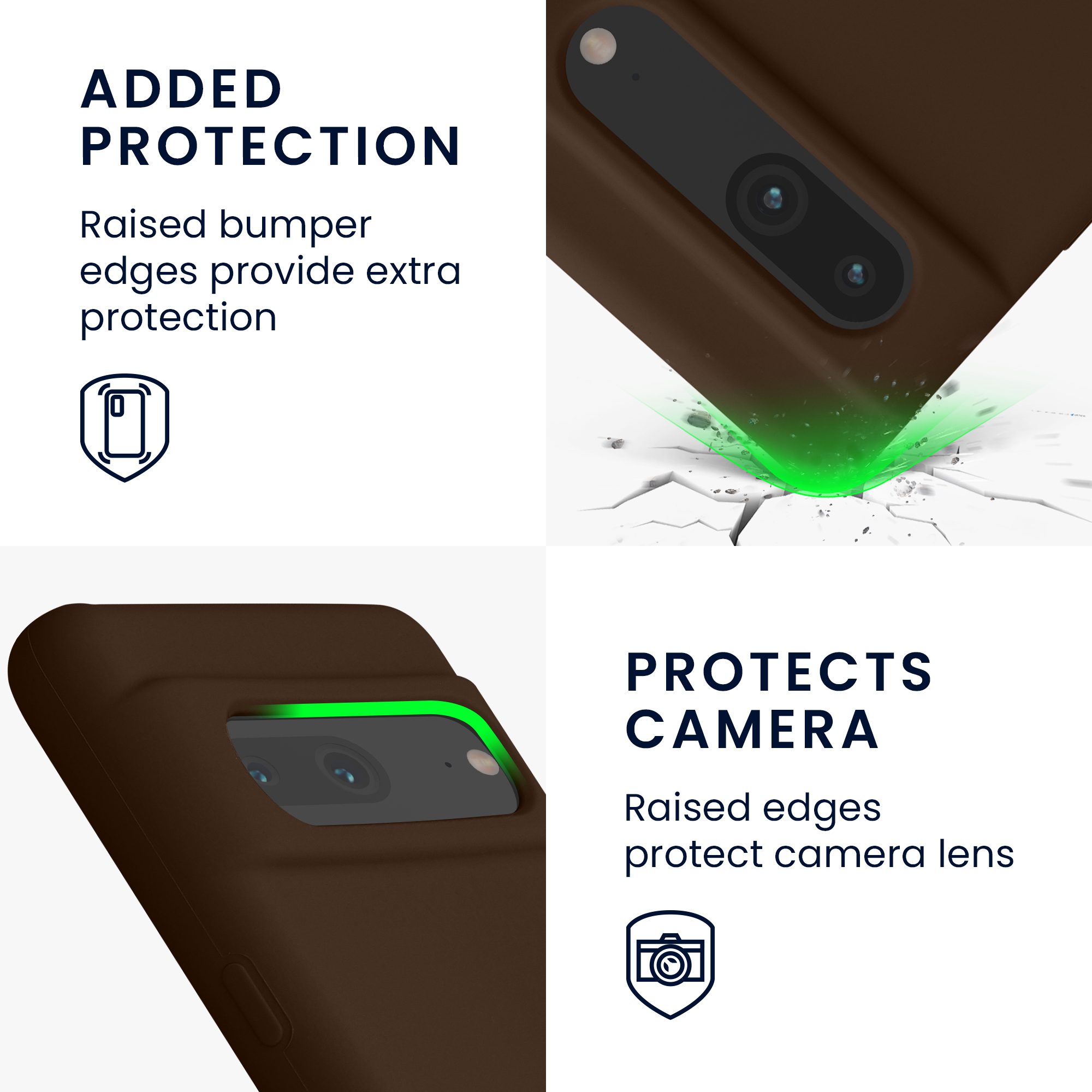 Silikonový kryt kwmobile pro Google Pixel 7 - chocolate