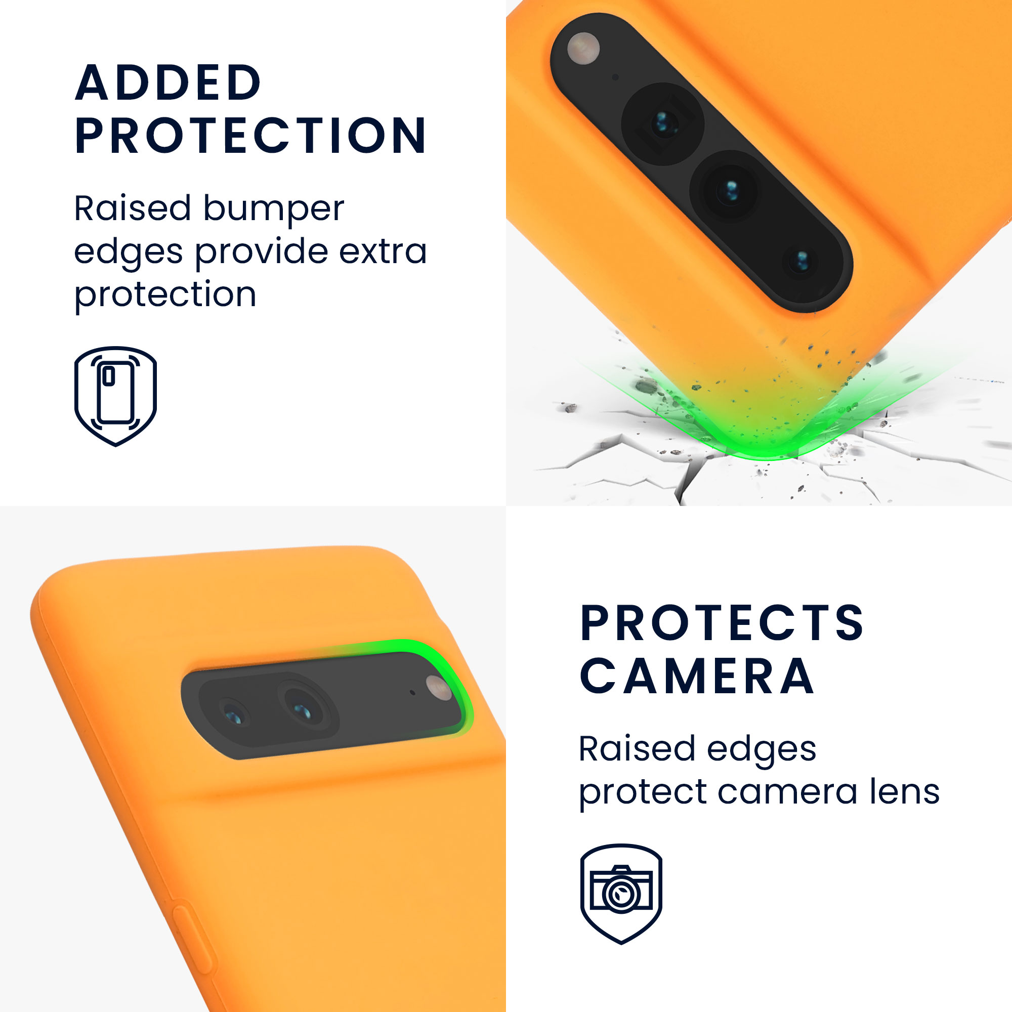 Pouzdro pro Google Pixel 7 Pro kwmobile silikonové - ovocná oranžová