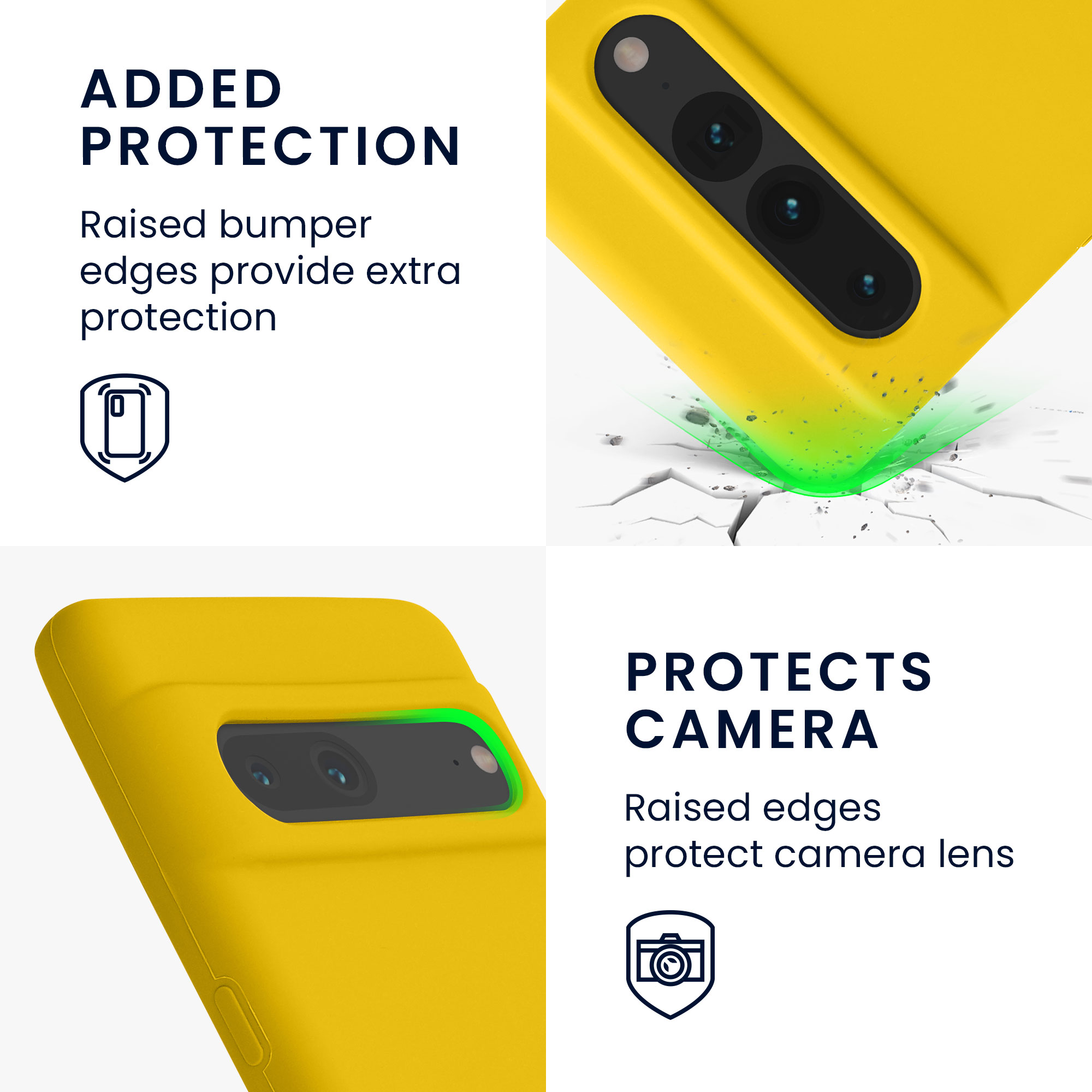 TPU kryt kwmobile Google Pixel 7 Pro - zářivě žlutý