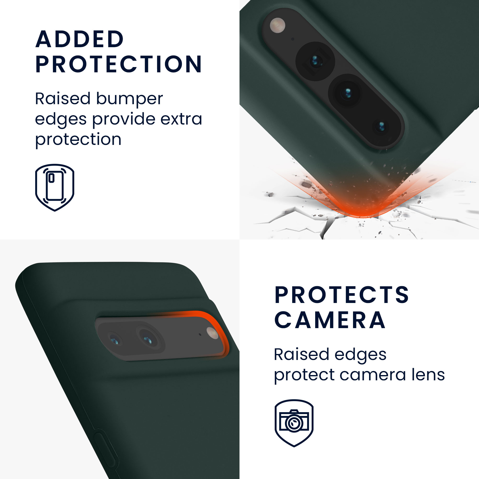 TPU kryt kwmobile Google Pixel 7 Pro - Moss Green