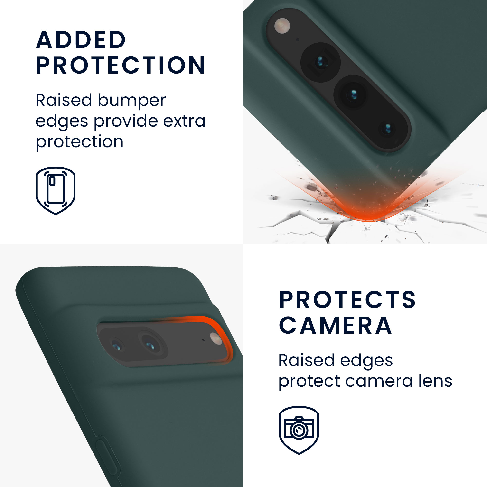 TPU kryt kwmobile Google Pixel 7 Pro - Blue Green
