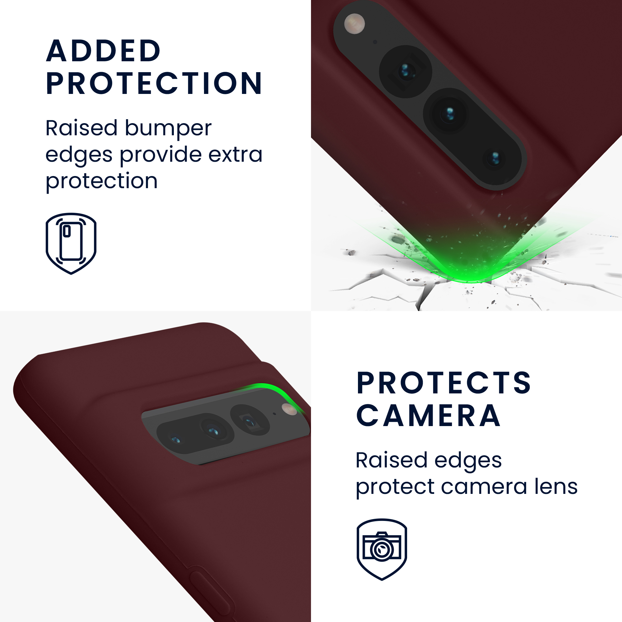TPU kryt pro Google Pixel 7 Pro kwmobile ‑ vínově fialová
