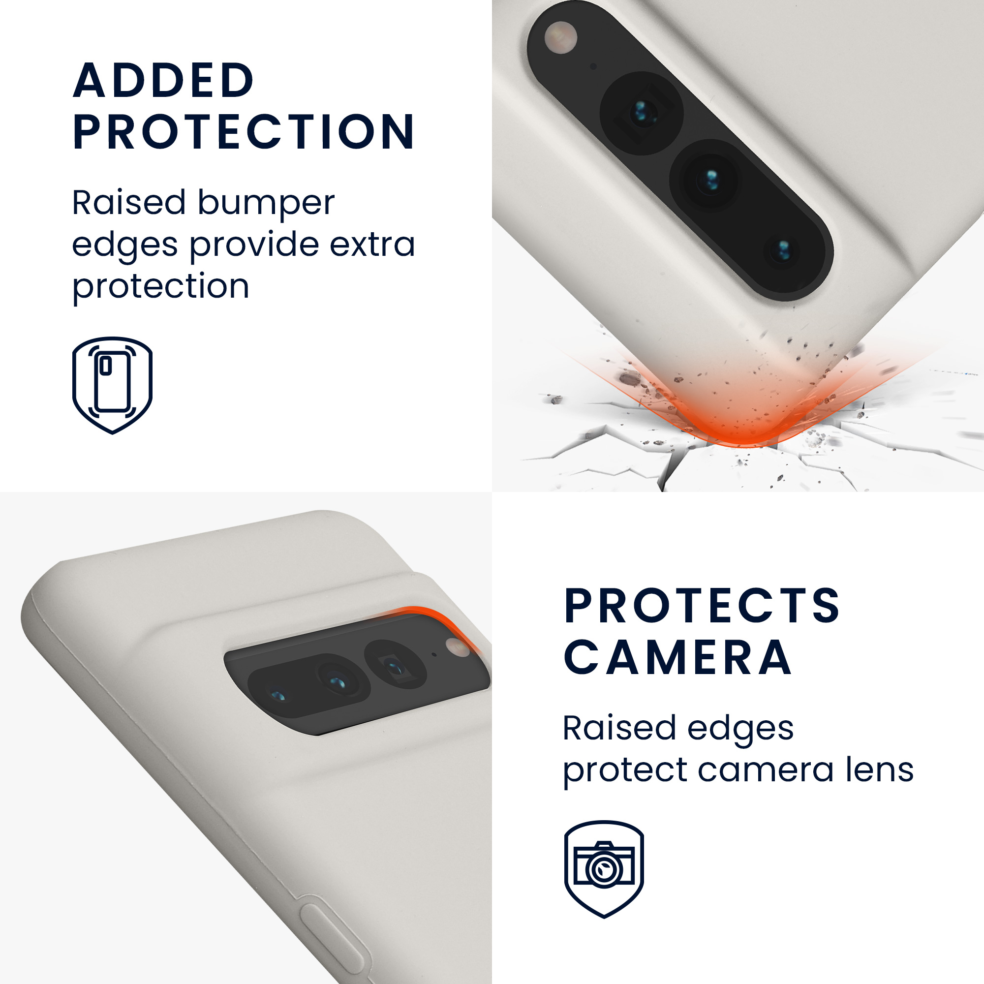 Matný TPU kryt pro Google Pixel 7 Pro kwmobile ‑ matná bílá