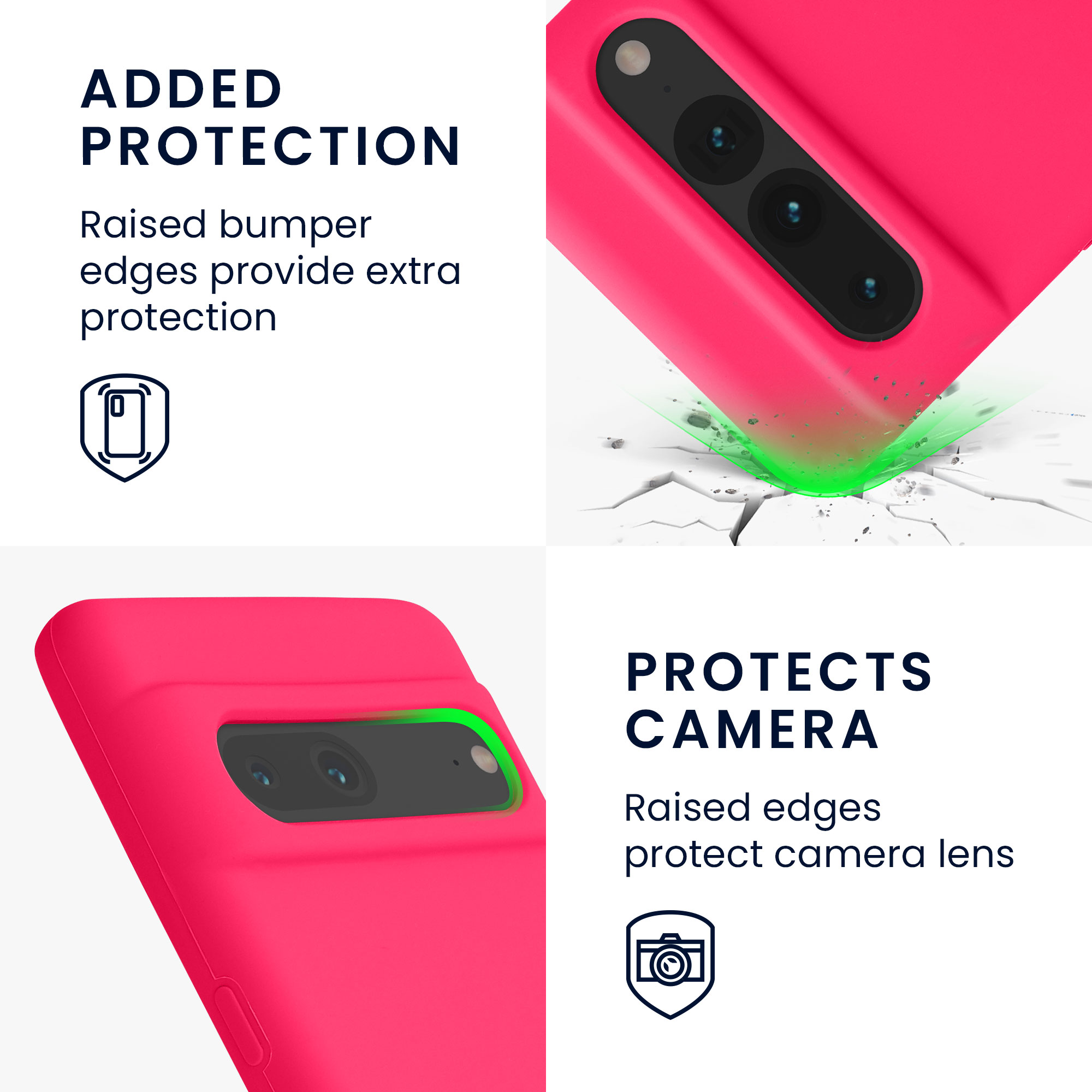 Pouzdro pro Google Pixel 7 Pro kwmobile silikonové - neonově růžová