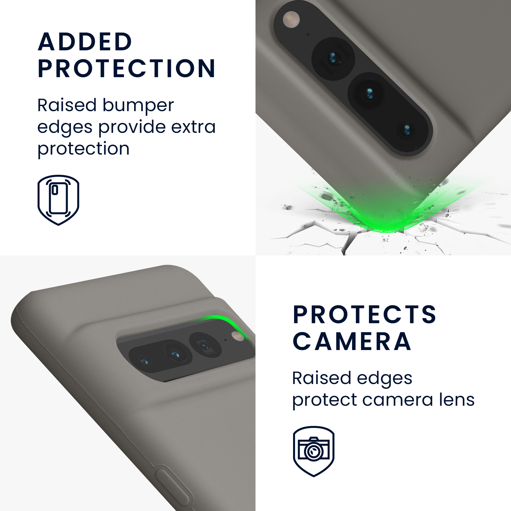 TPU kryt kwmobile Google Pixel 7 Pro - Stone Dust