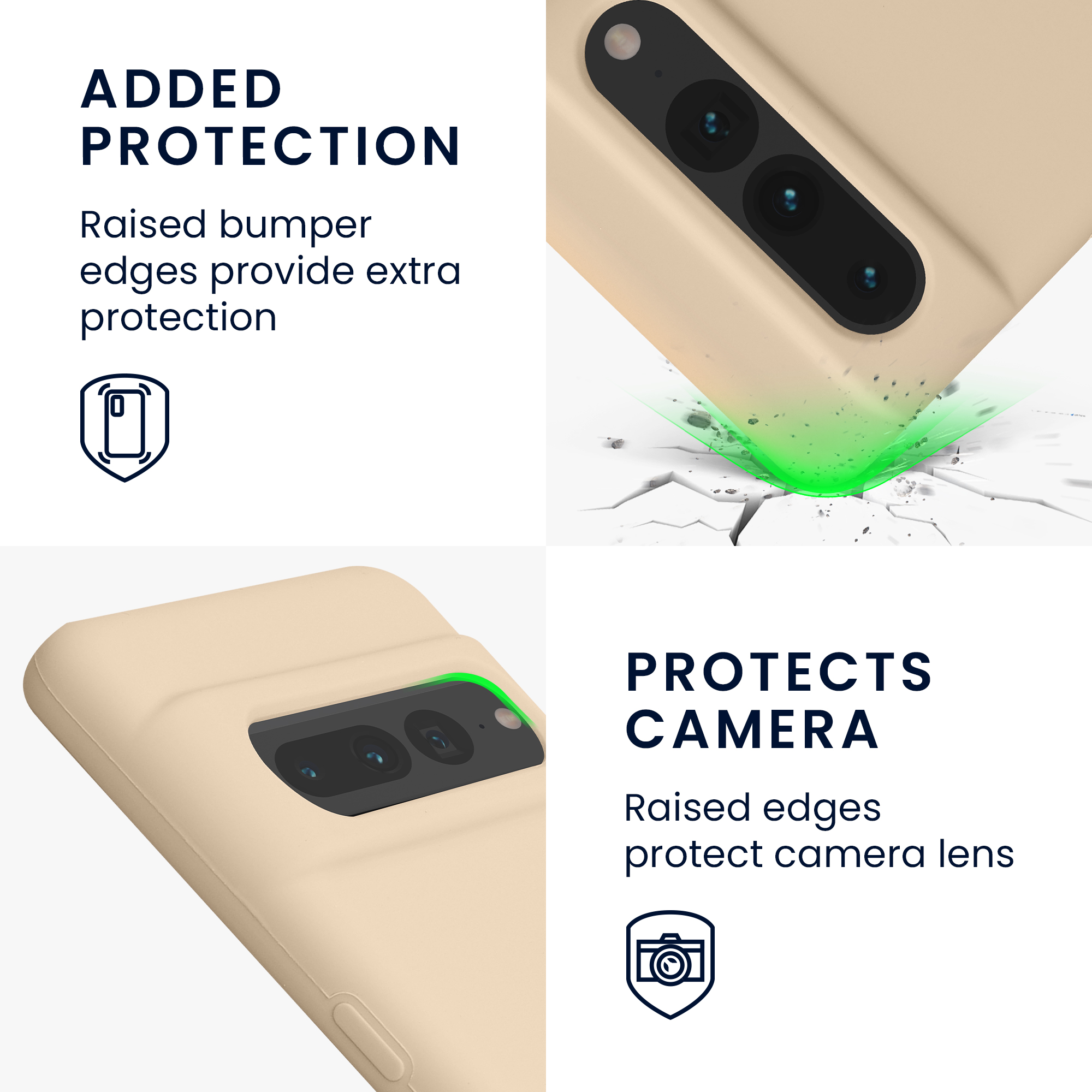 Pouzdro pro Google Pixel 7 Pro kwmobile silikonové - cukrová bílá
