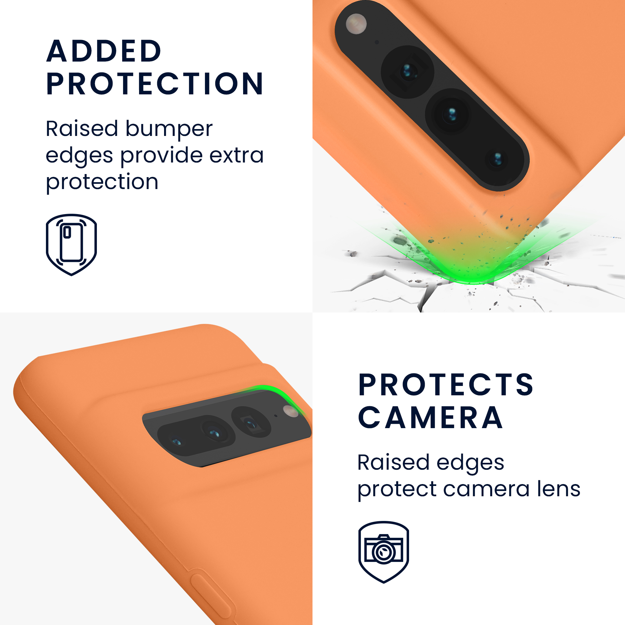 TPU kryt kwmobile Google Pixel 7 Pro - Warm Apricot