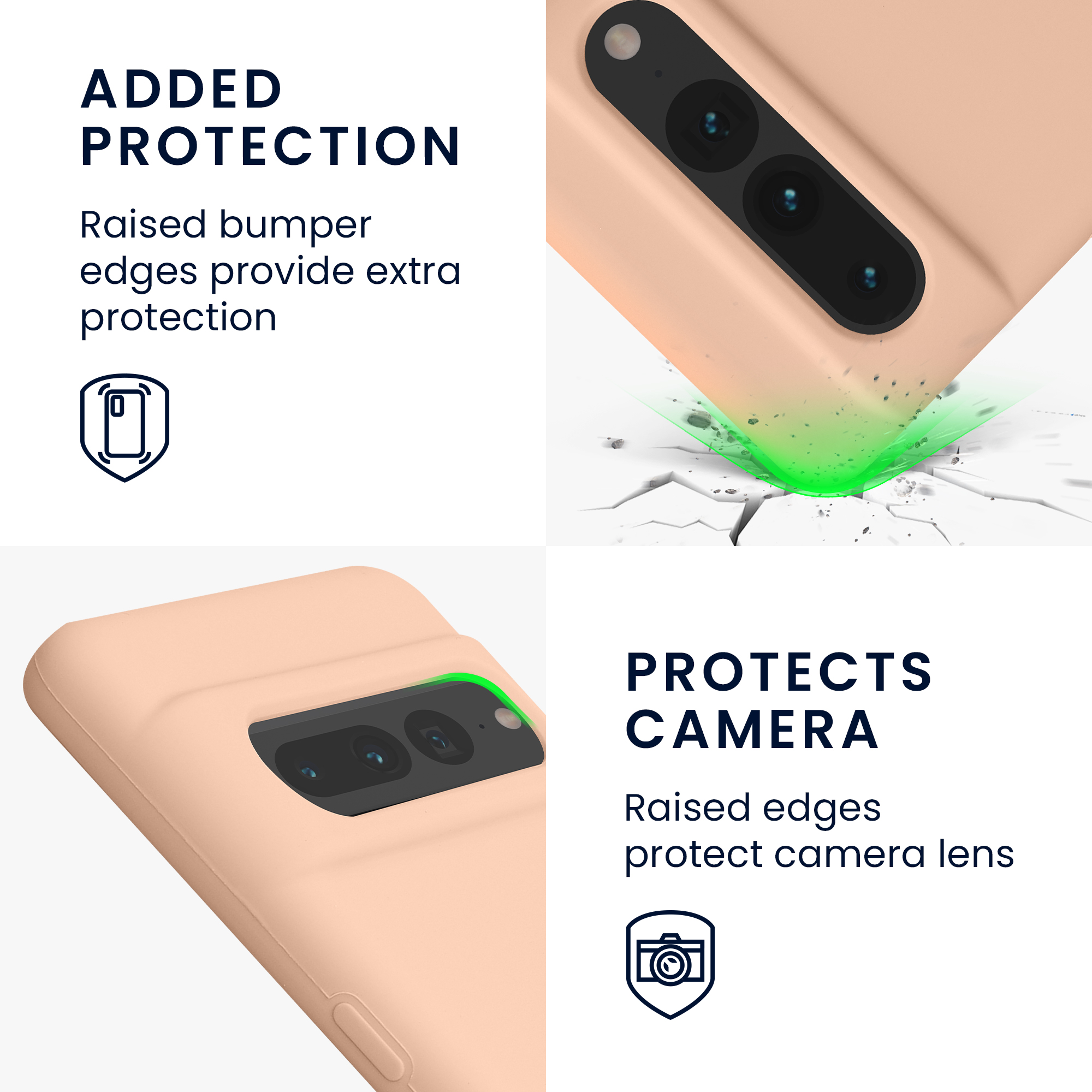 TPU kryt kwmobile Google Pixel 7 Pro - Pastel Peach