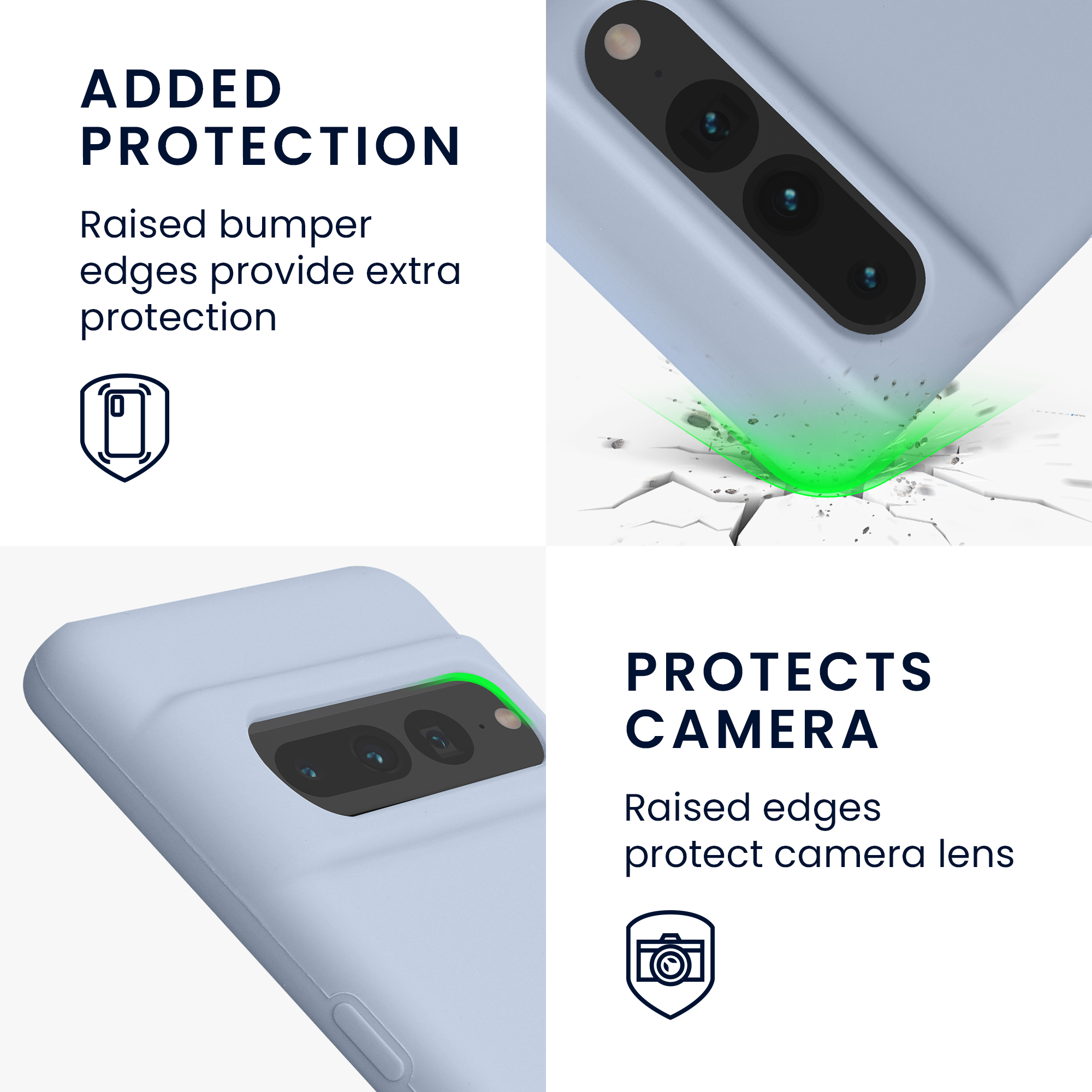 TPU kryt kwmobile Google Pixel 7 Pro - světle modrý matný