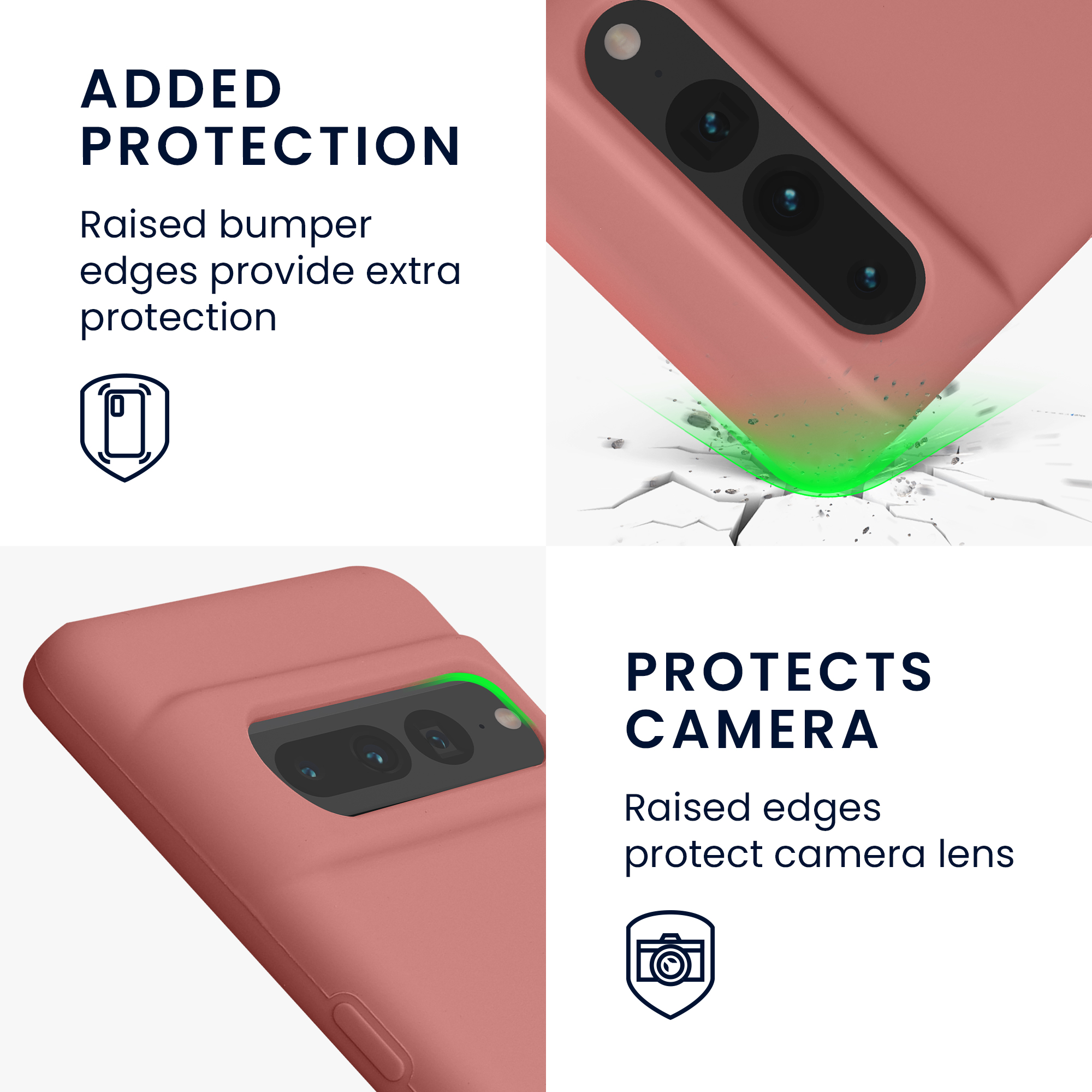 TPU kryt kwmobile Google Pixel 7 Pro - Winter Rose