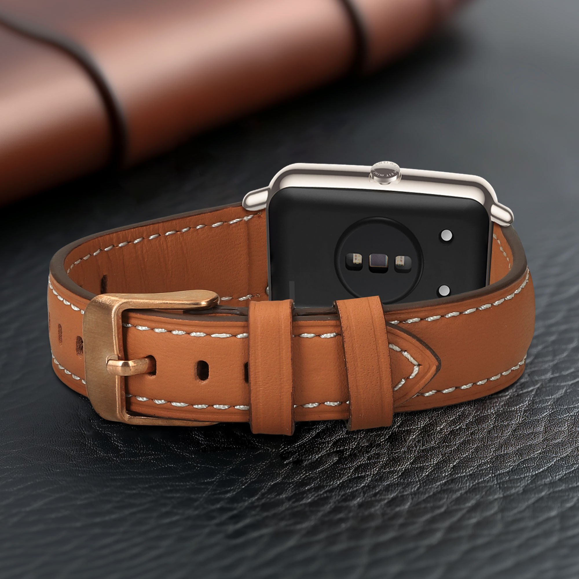 Kožený řemínek Huawei Watch Fit mini hnědá kwmobile