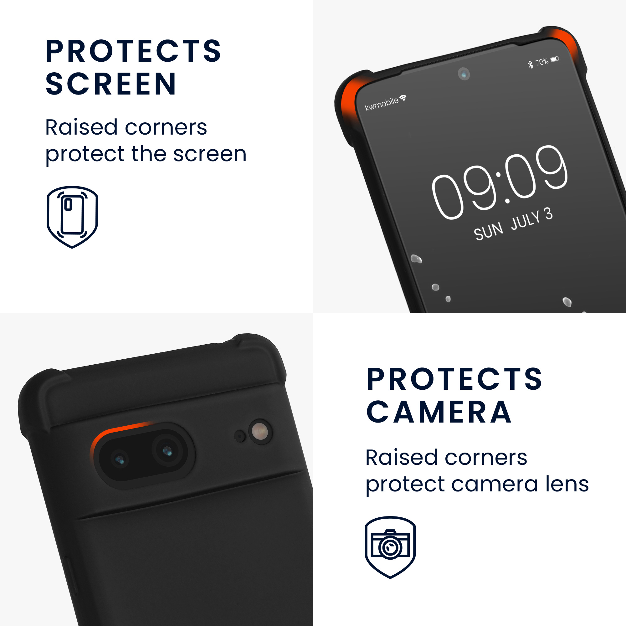 Crossbody kryt kwmobile pro Google Pixel 7 - černá